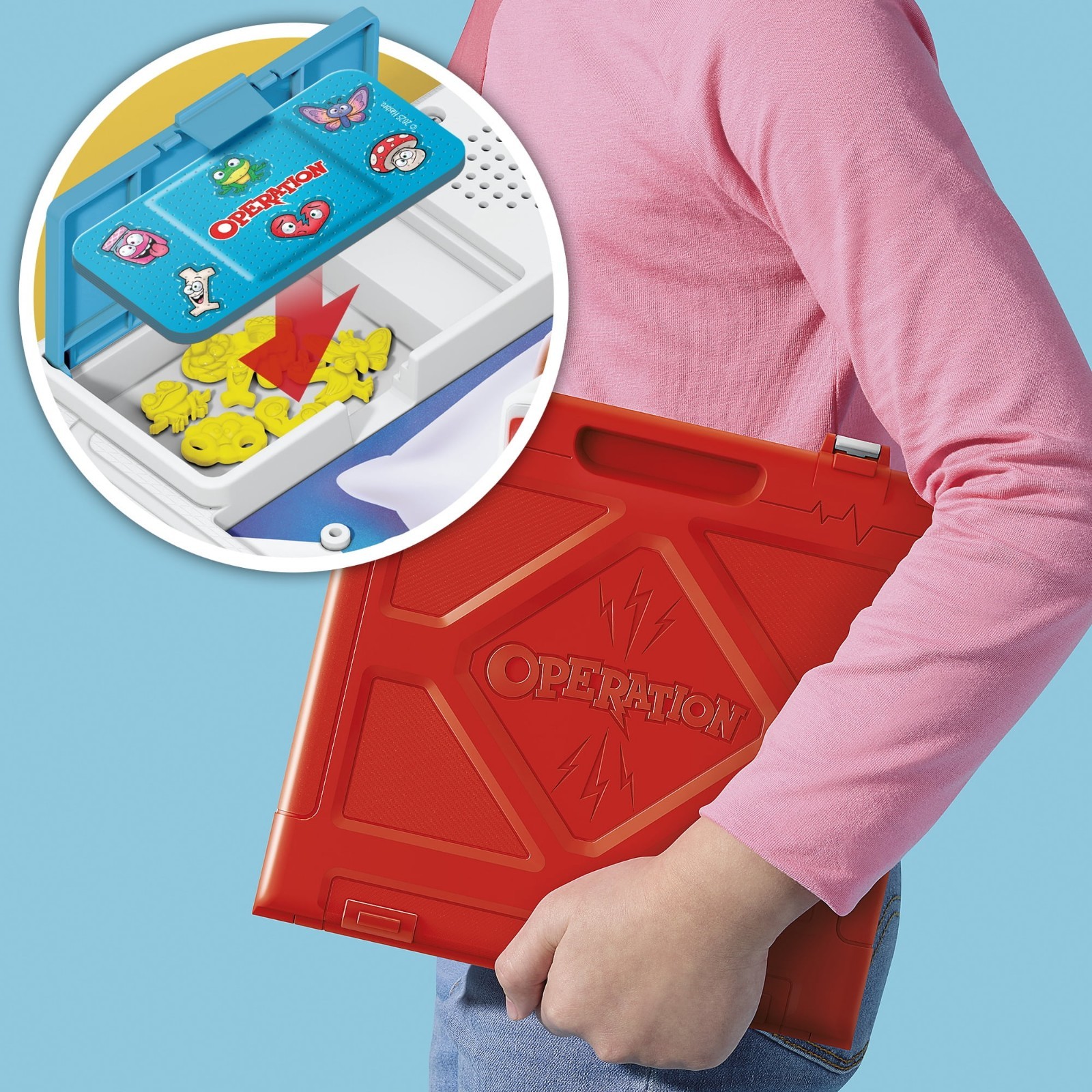 Operation Electronic Board Game – Classic Doctor Skill Game with Carrying Case