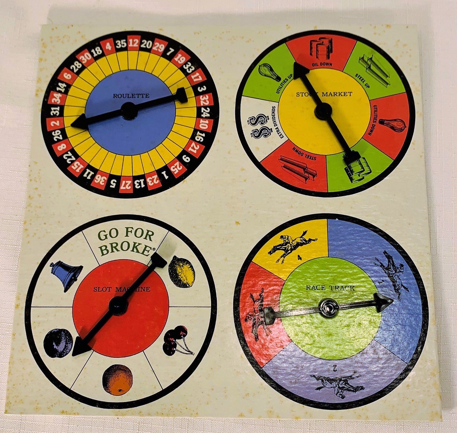 1985 Go For Broke Board Game by Selchow & Righter Complete in Good Condition