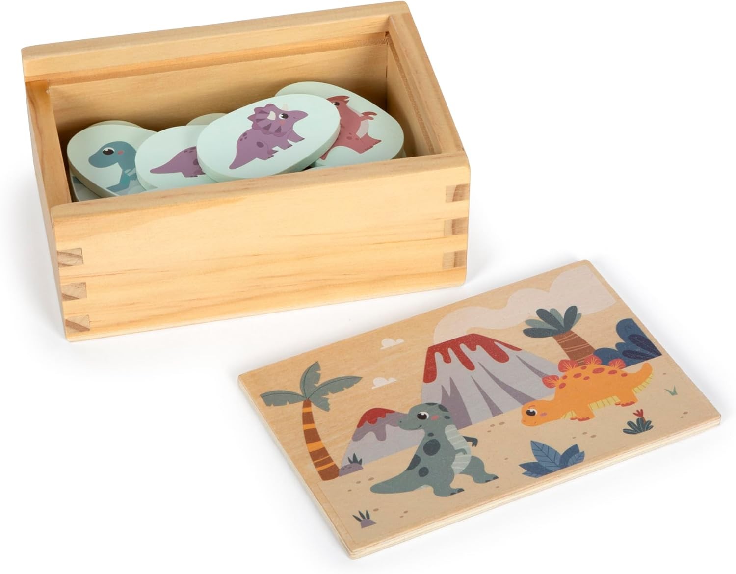 small foot Memory Dino, memory game made of FSC® 100%-certified wood, for kids a