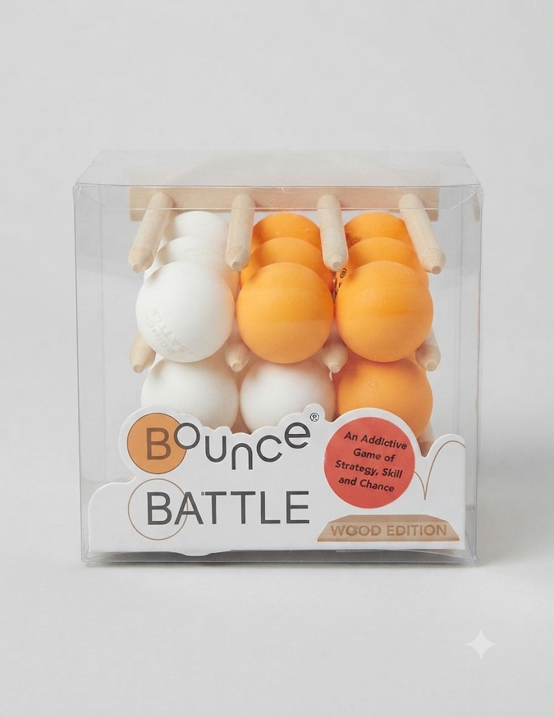 Battle Games Bounce Battle Wood Edition Skill & Action Strategy Game 2+ 9+