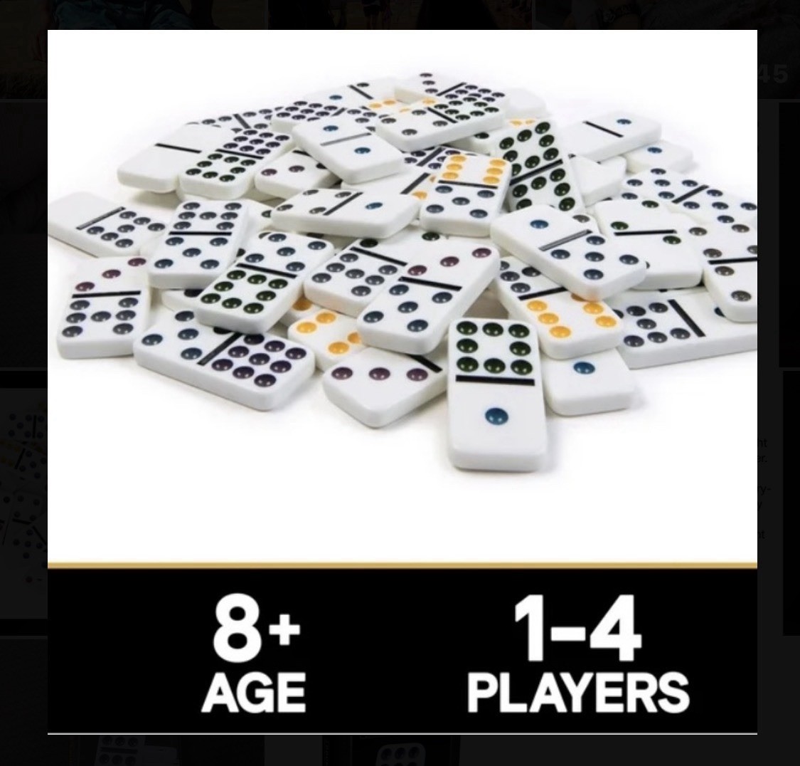 Spin Master Games Cardinal Classics Double Nine Dominoes 55pc Set in Storage Tin