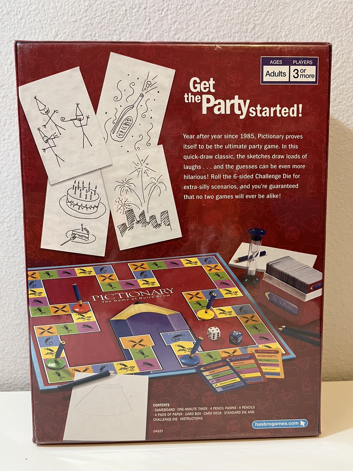 Pictionary – The Game of Quick Draw Parker Brothers Hasbro Brand New Sealed