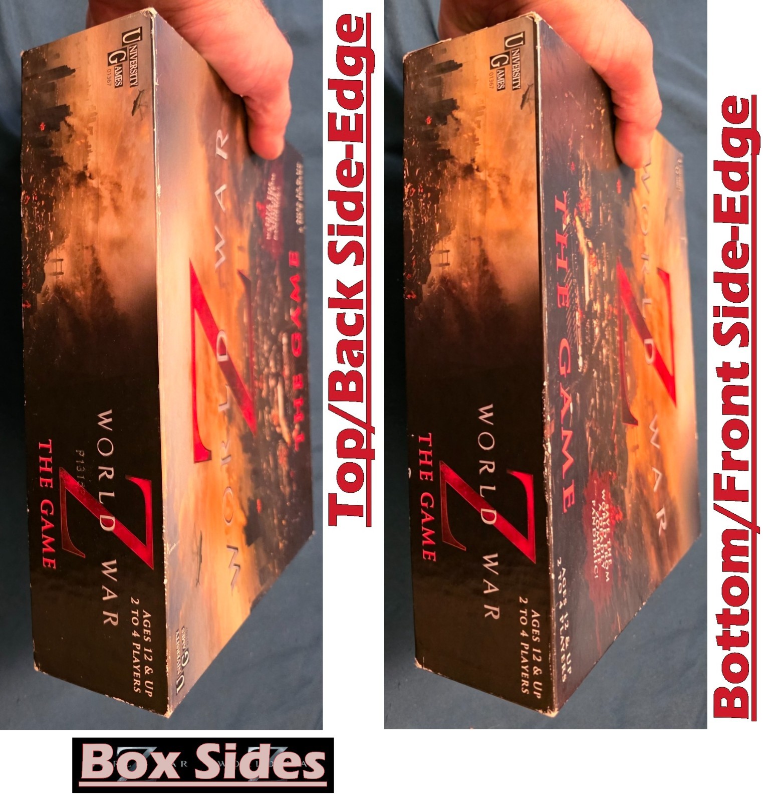 University Games World War Z The Board Game Zombies All Parts Bagged/Sealed