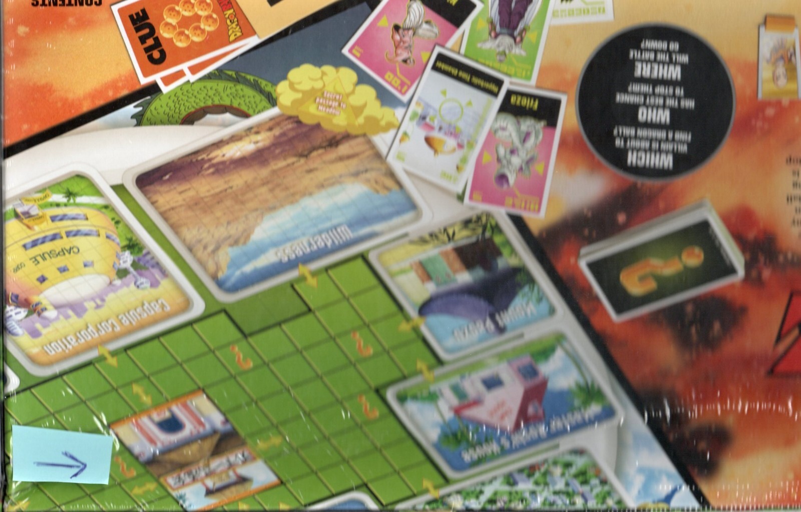 Dragon Ball Z CLUE 8+ 2-6 PLAYERS 60+ MINUTES + FREE DVD