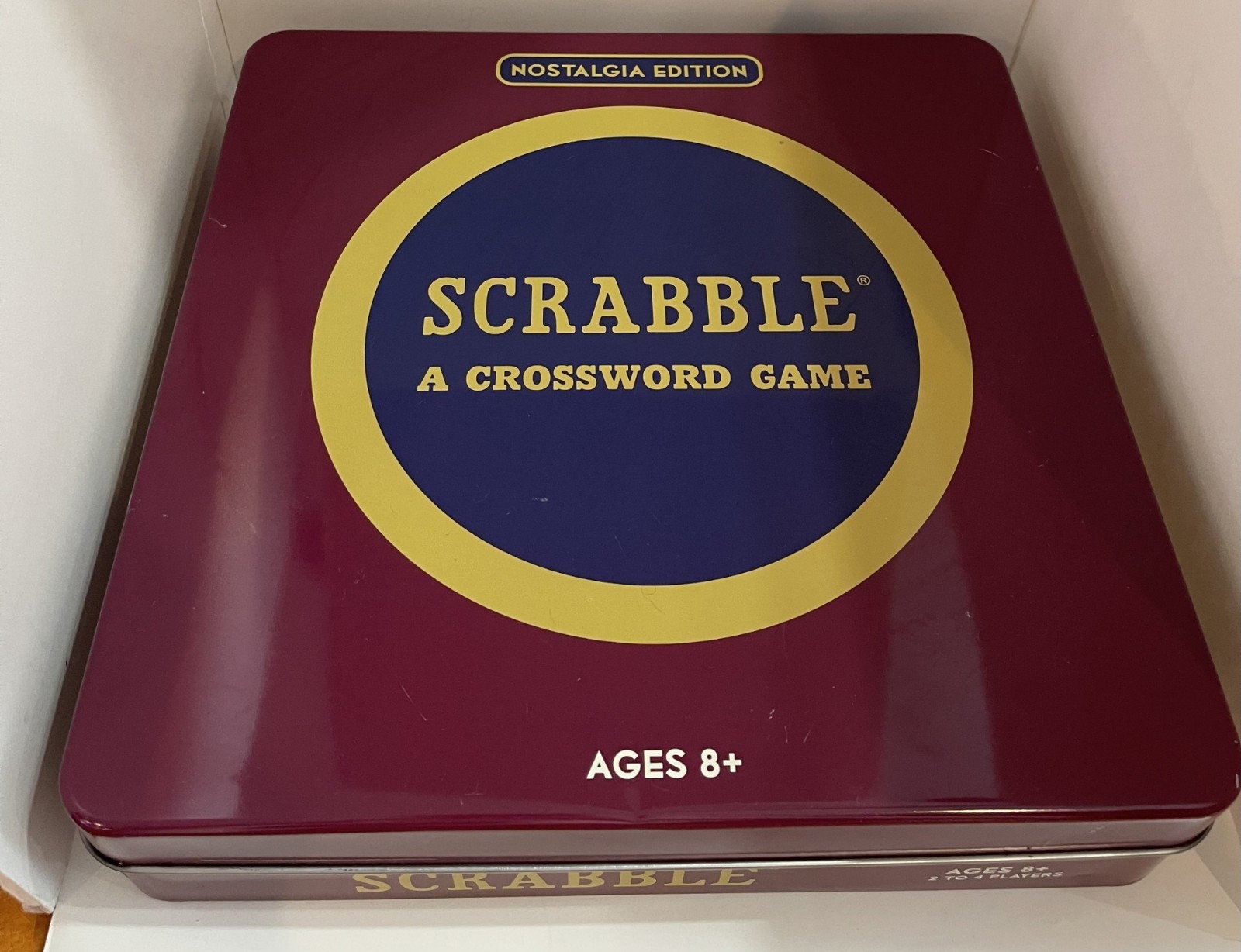 Scrabble Crossword Game Nostalgia Edition from Hasbro in Collector’s Tin EUC