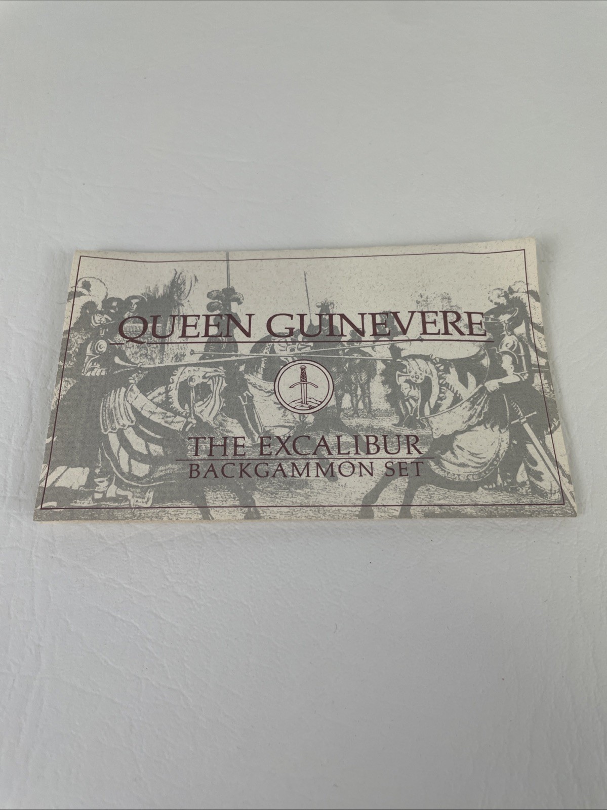 Queen Guinevere Vintage Franklin Mint Excalibur Backgammon 1986 Limited Edition