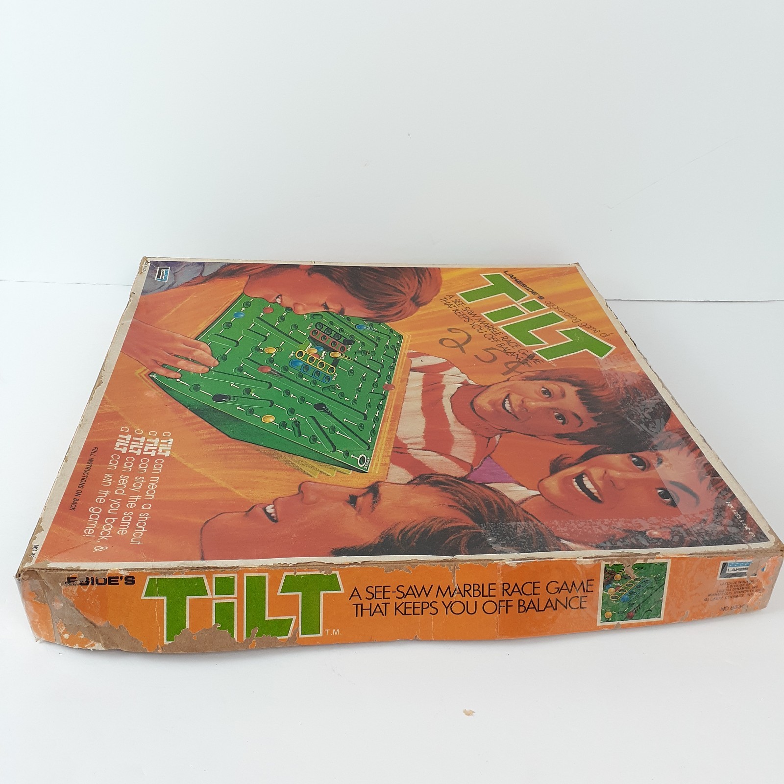 Lakeside’s TILT See-Saw Marble Game Vintage 1974 No. 8334 USA No Marbles