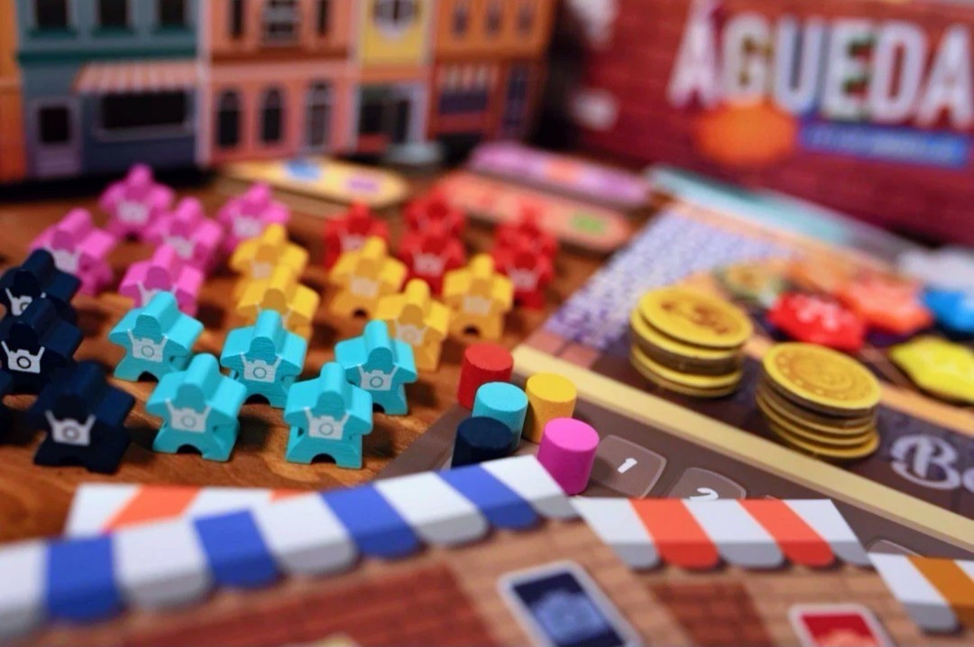 AGUEDA CITY OF UMBRELLAS Board Game *NEW Solo-5 Players FAMILY STRATEGY PORTUGAL