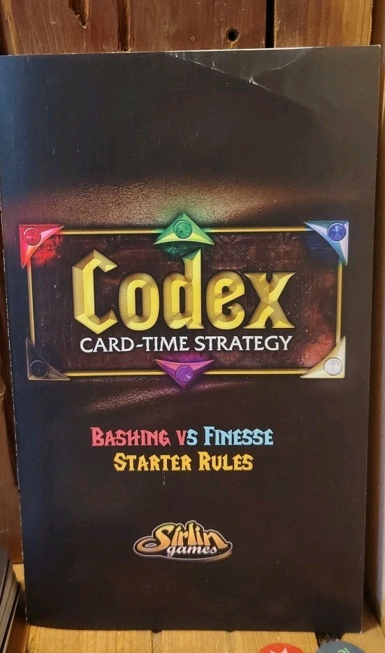 Codex Card Time Strategy Bashing v Finesse Starter Set Board Game Complete 2016