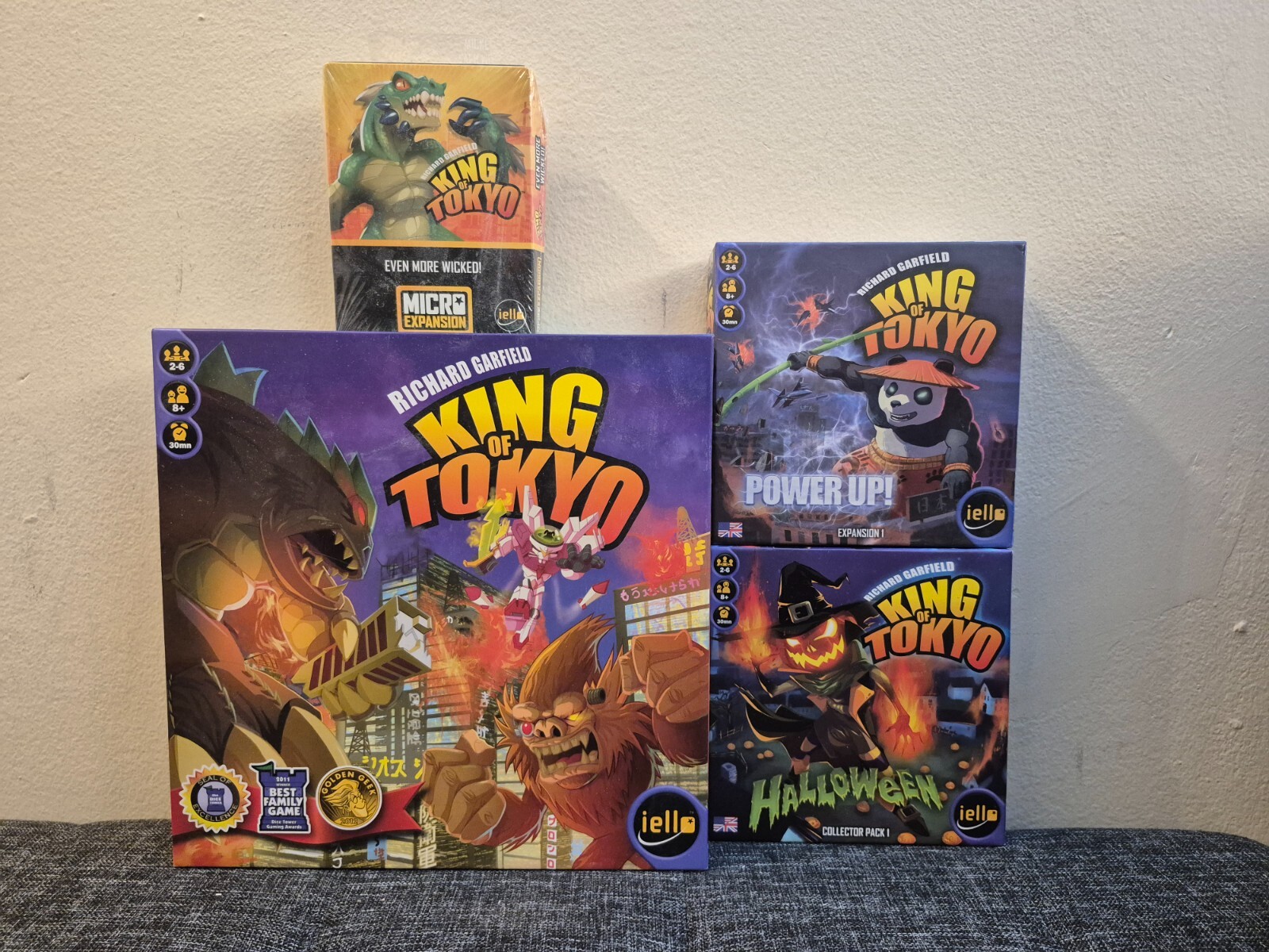 King of Tokyo Board Game Base Power Up Halloween Even More Wicked Expansions