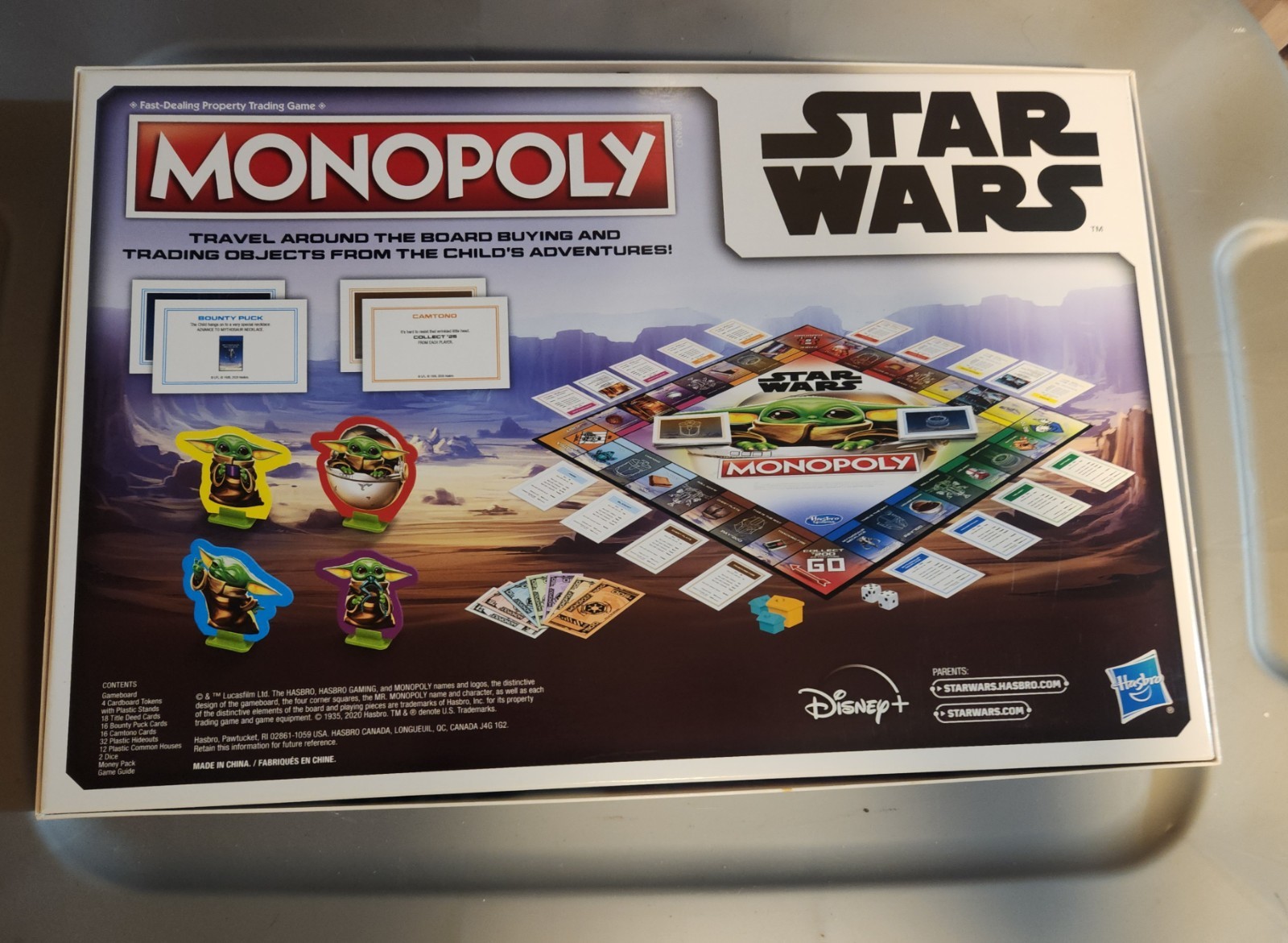 Hasbro Gaming Monopoly Star Wars The Mandalorian Grogu/The Child Board Game