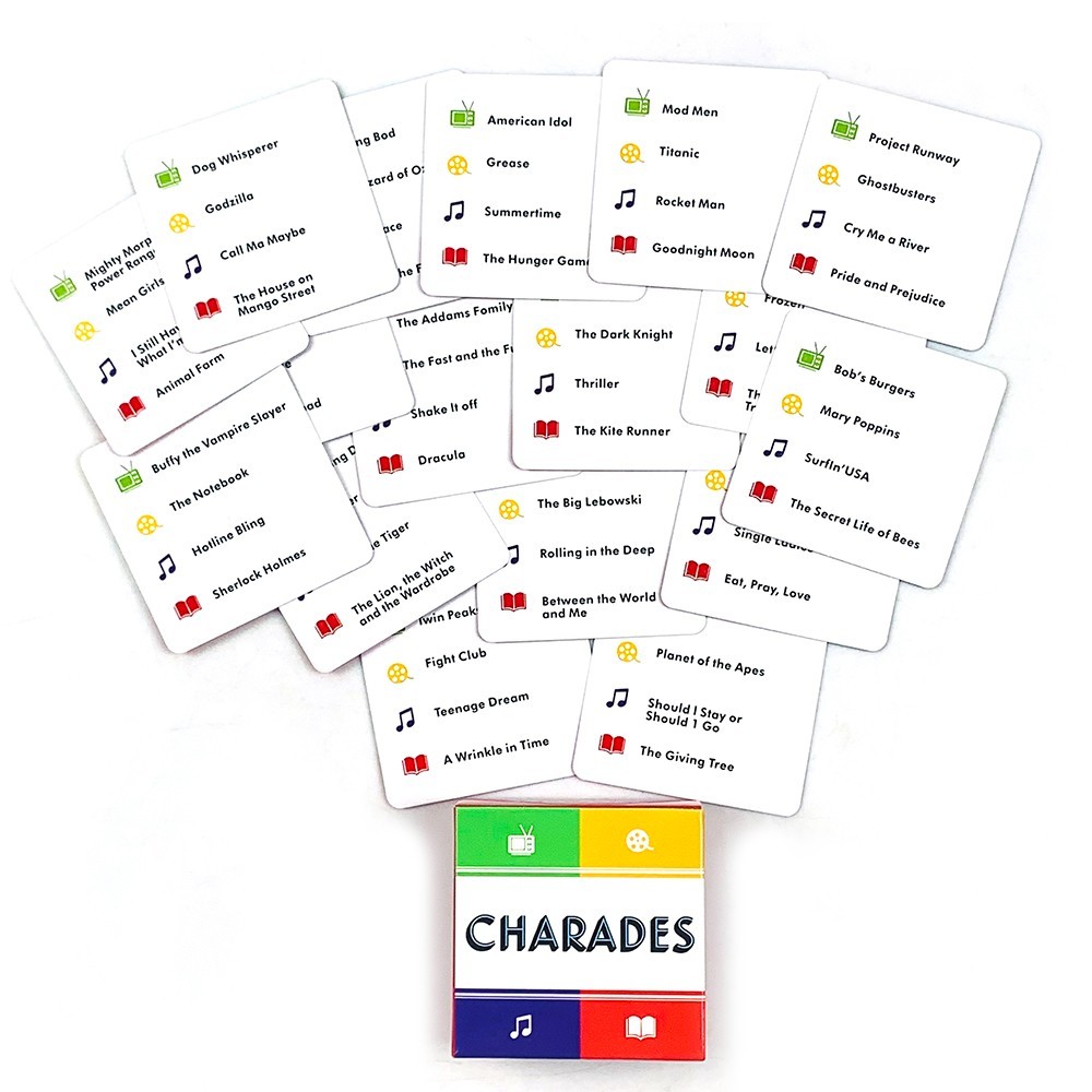 Mini 50 Card Charades Game Family Party Travel Camping Holiday Board Game