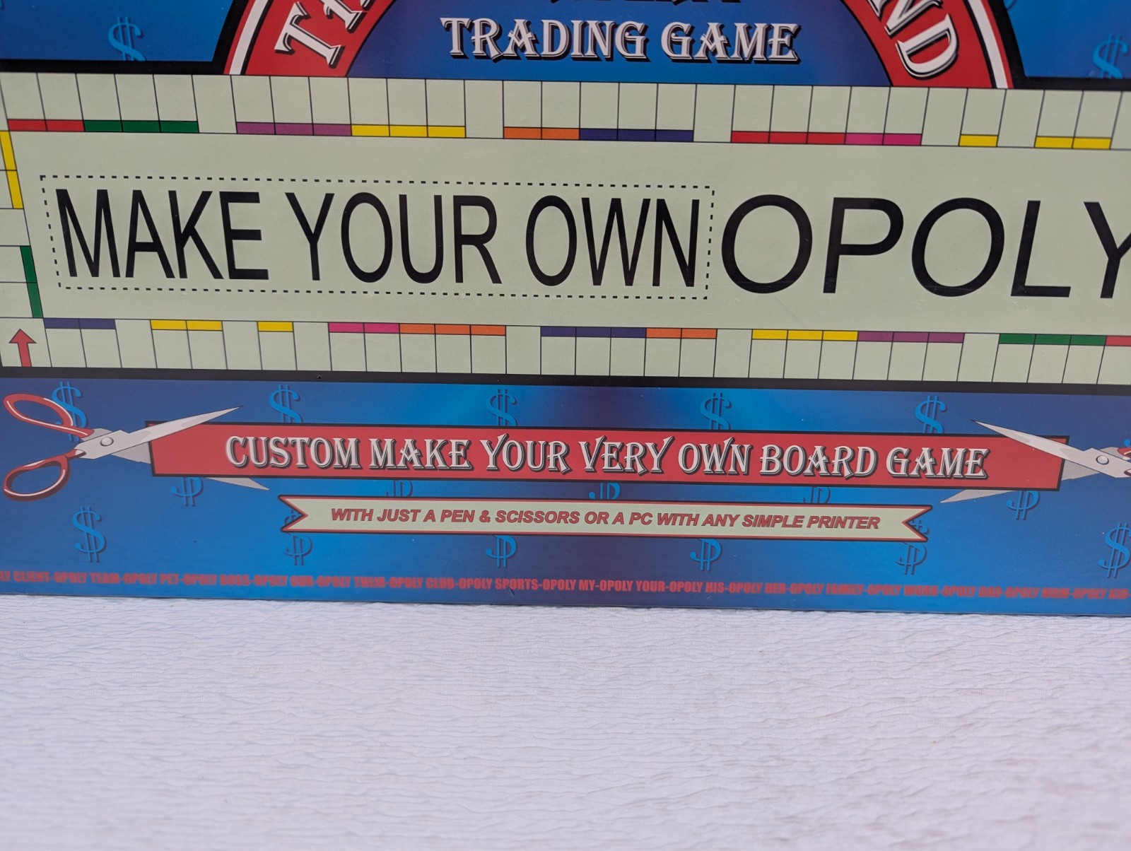Monopoly Make Your Own Opoly The Vintage Board Game TDC Games