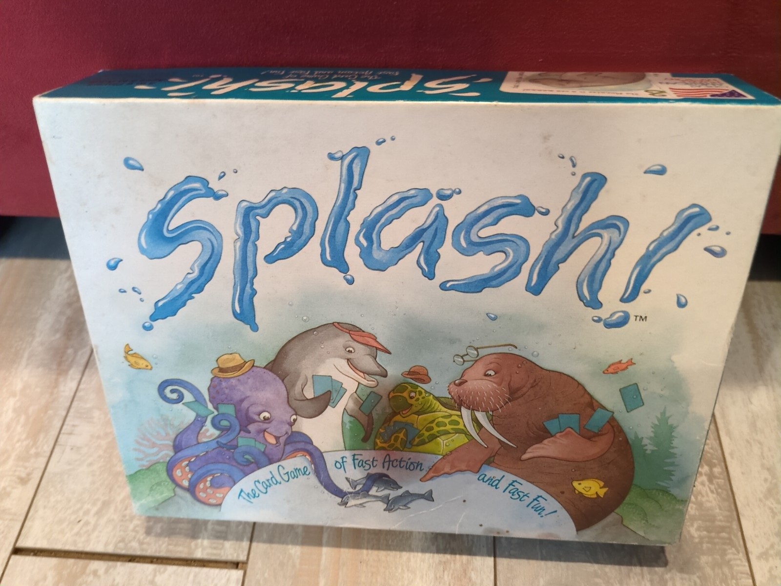 Splash! Matching Card Game Dolphin Kids Classic Family Fun 3-6 Players COMPLETE