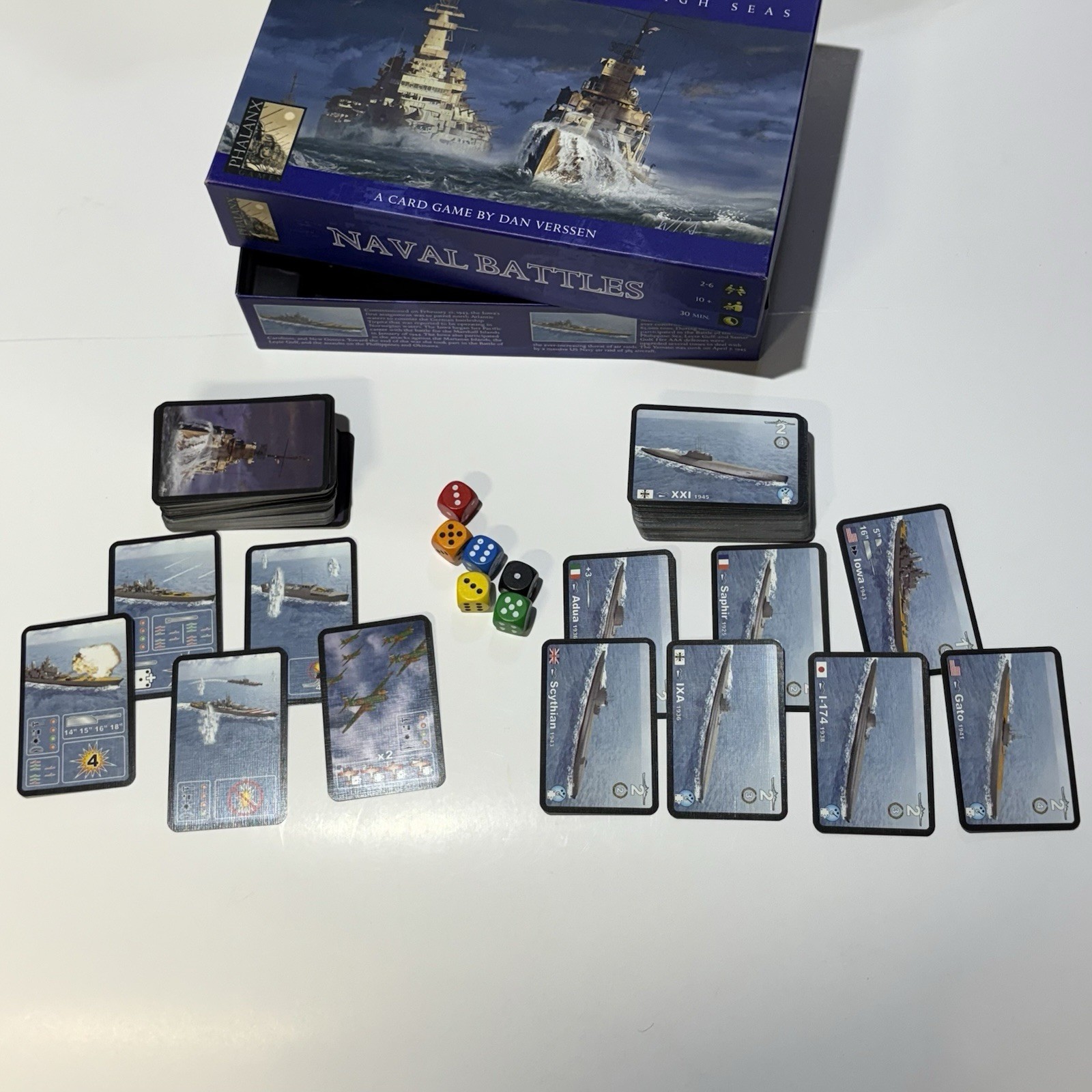 Naval Battles, WW2 on the High Seas, a card game by Dan Verssen