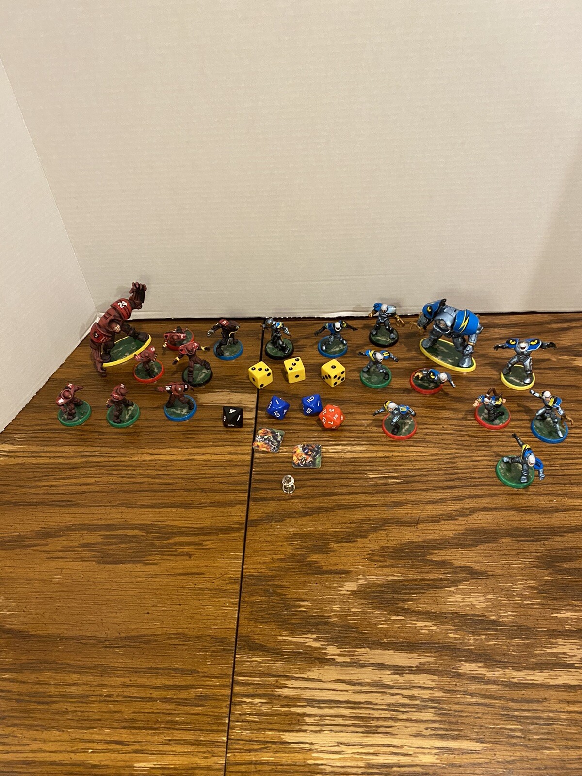 Milton 2003 BATTLE BALL The Future Football Game Pieces Figures, Dice, Tokens