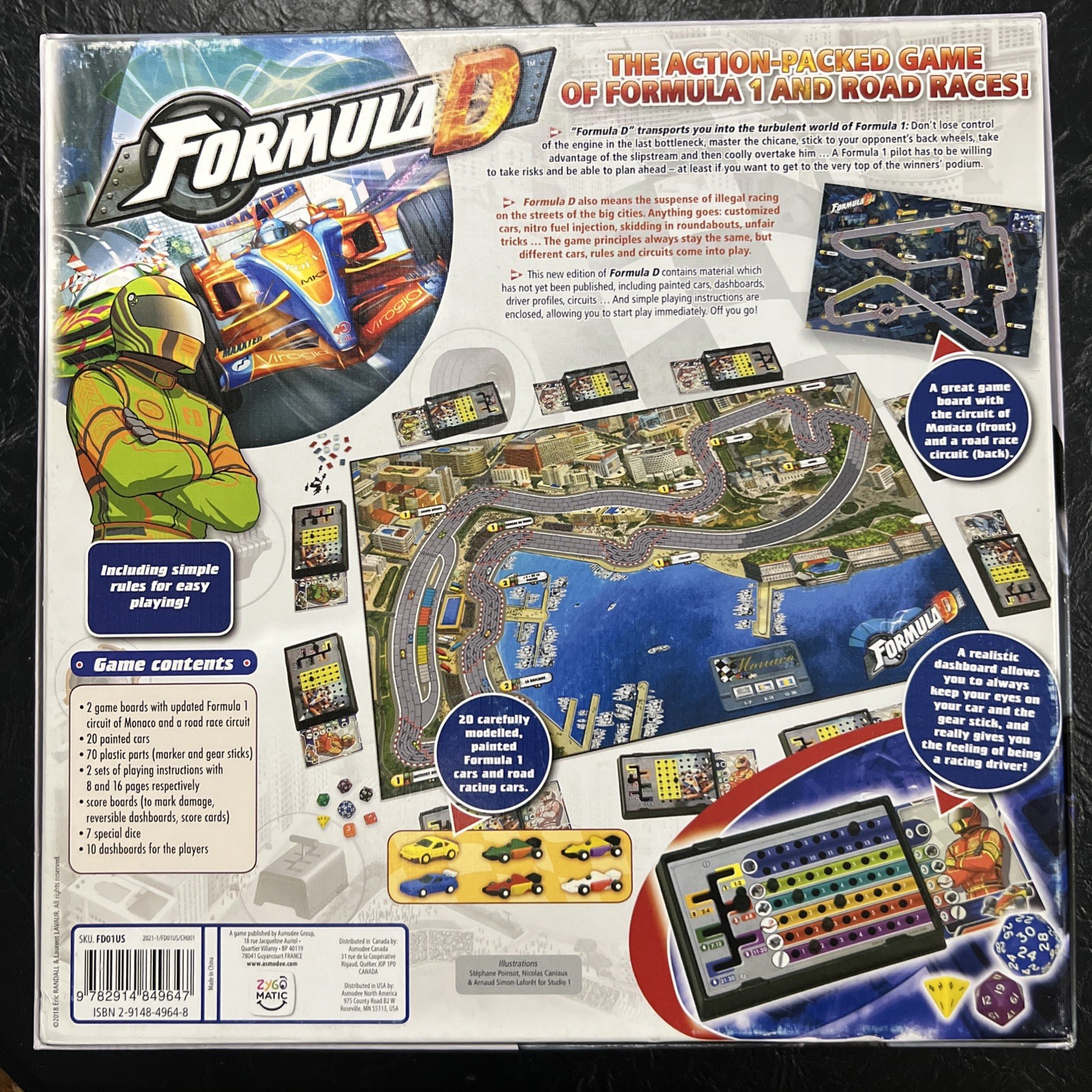 Formula D Board Game (Complete) asmodee Racing Game for 2-10 Players