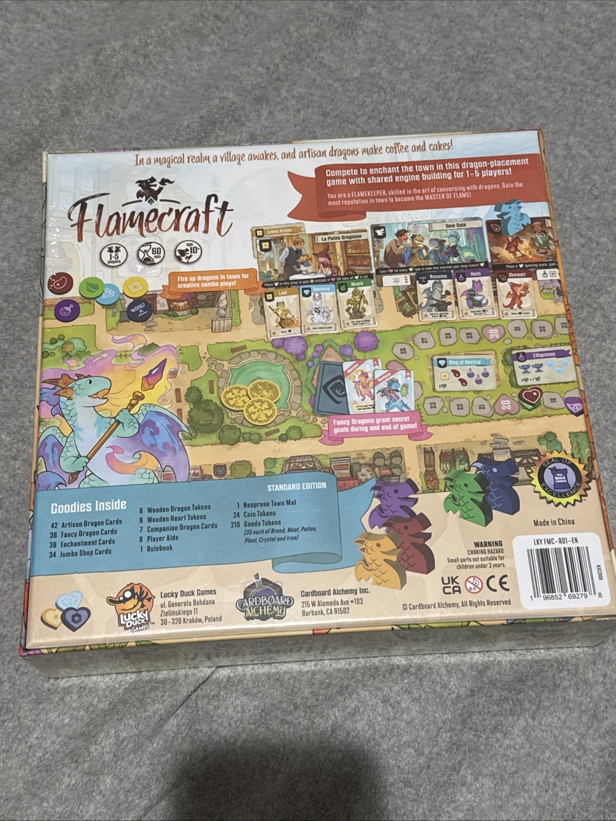 Flamecraft Standard Edition Board Game by Cardboard Alchemy Strategy NEW SEALED