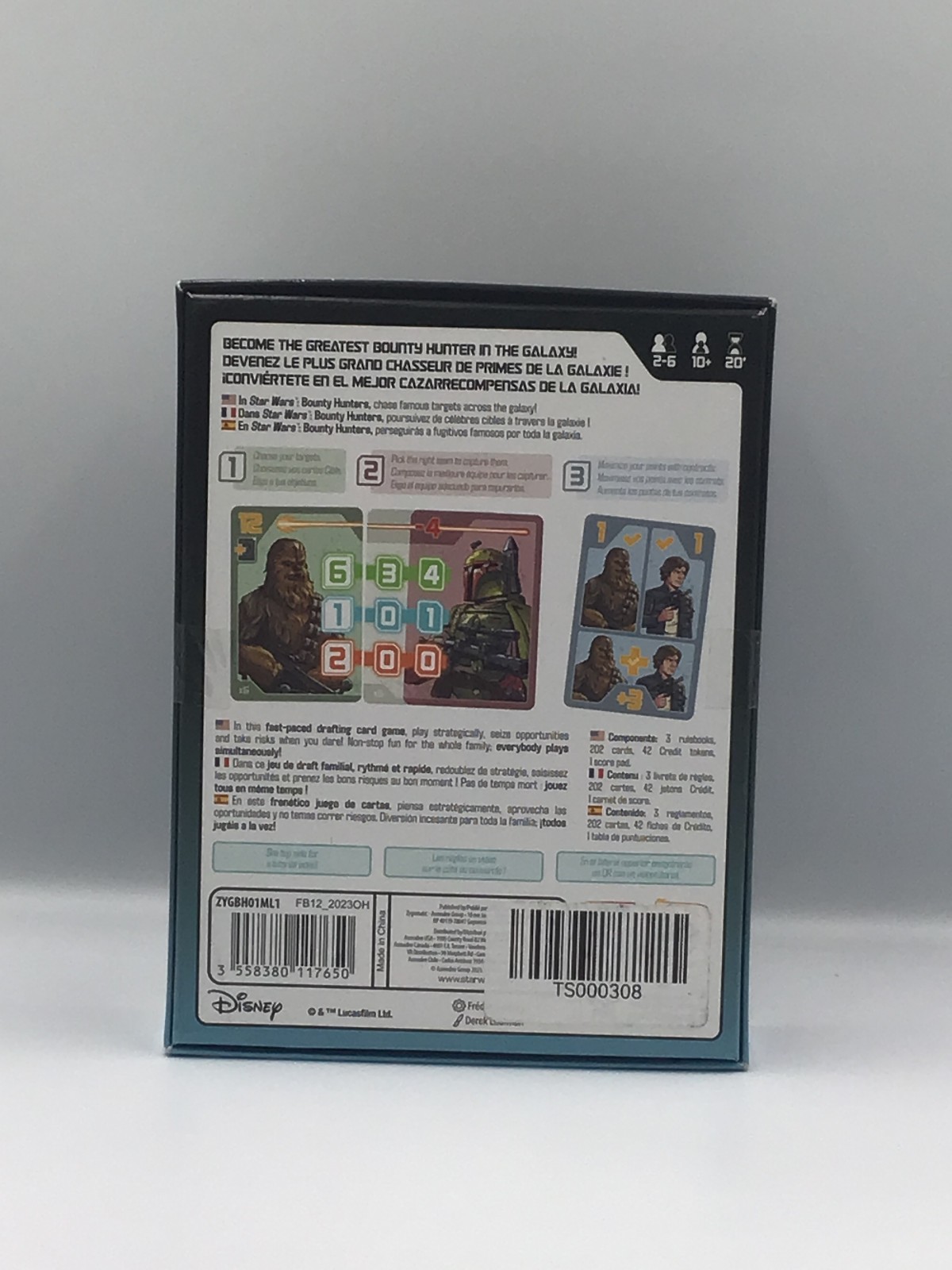 Star Wars Bounty Hunters Card Game Zygomatic Asmodee New Sealed Ages 10+