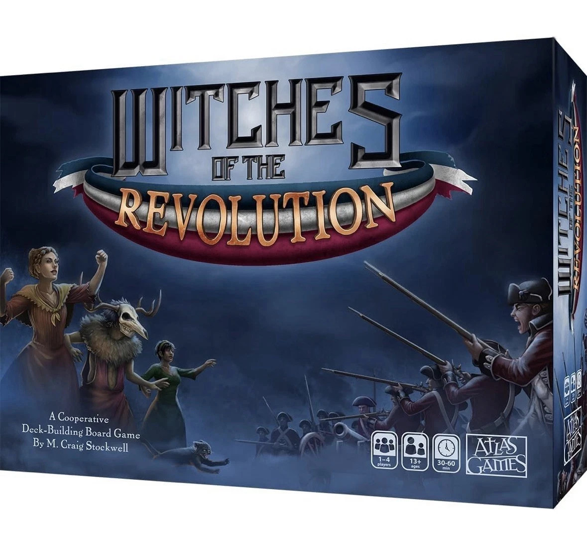 Witches of the Revolution Board Game Atlas Games New Sealed Co-Op Deck Building