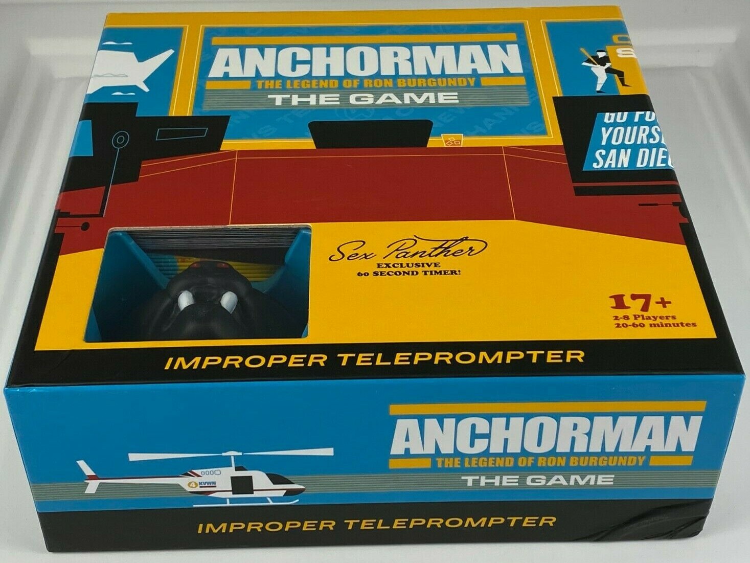 Anchorman The Legend Of Ron Burgundy The Game 2-8 Players 20-60 Minutes W/ Timer