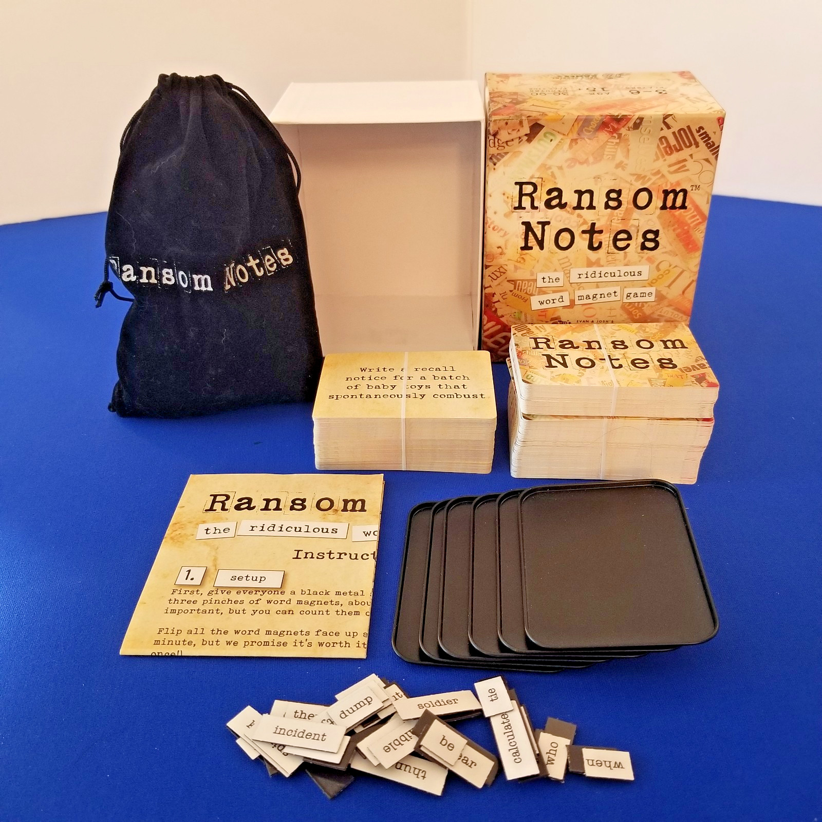 Ransom Notes Game Complete Charty Party 2023 Word Magnets Complete