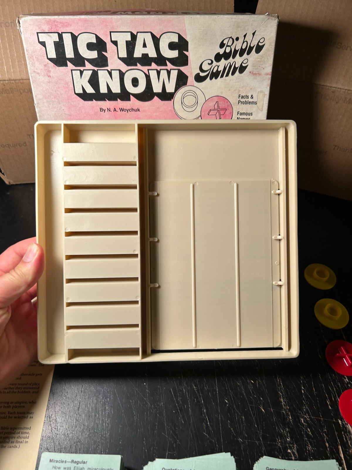 Tic Tac Know Bible Game Vintage Jesus Christ Christian Religious Board Game Rare