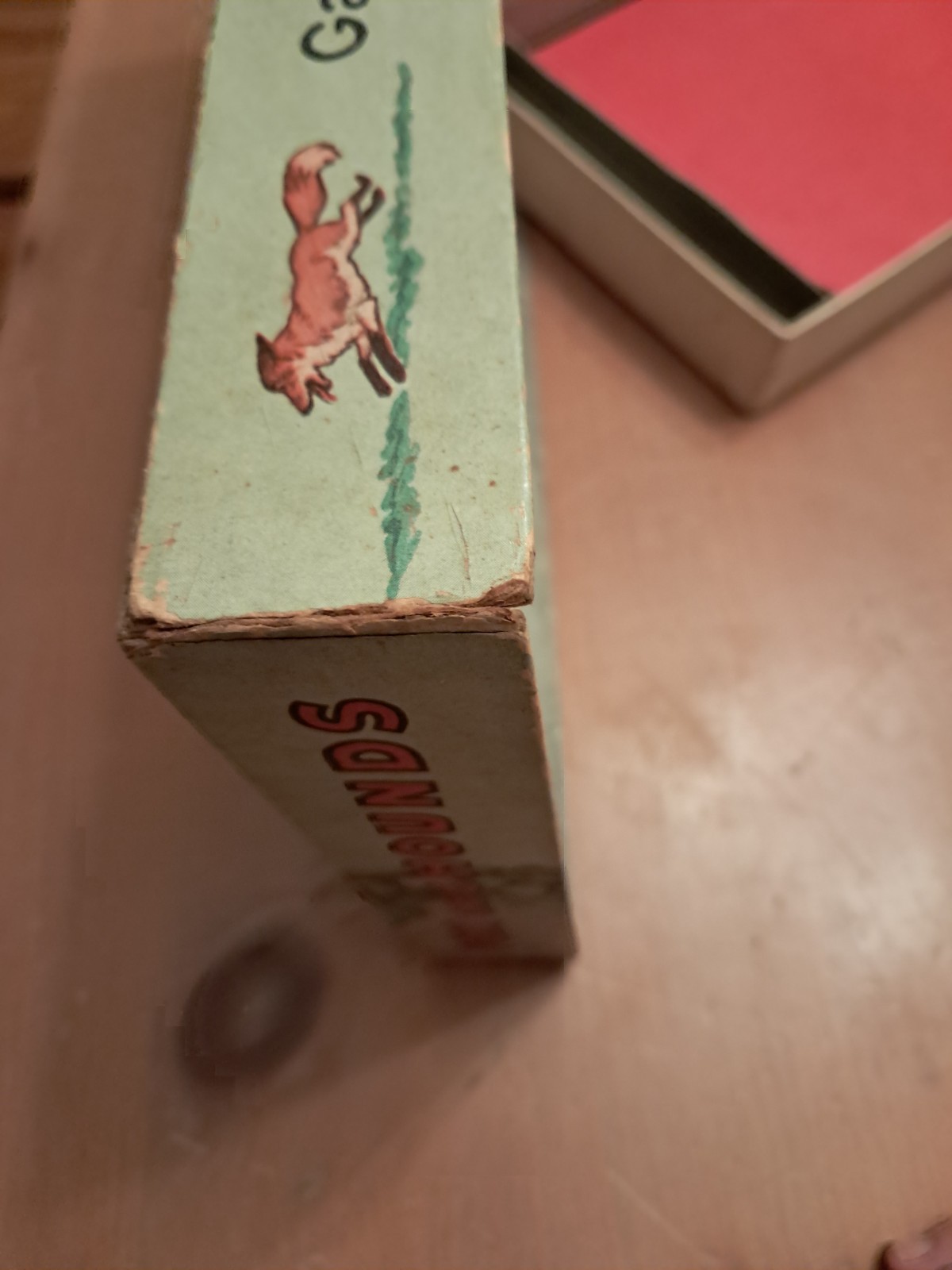 2 Vintage board games/tin toy Tipit by Wolverine & Fox and Hounds