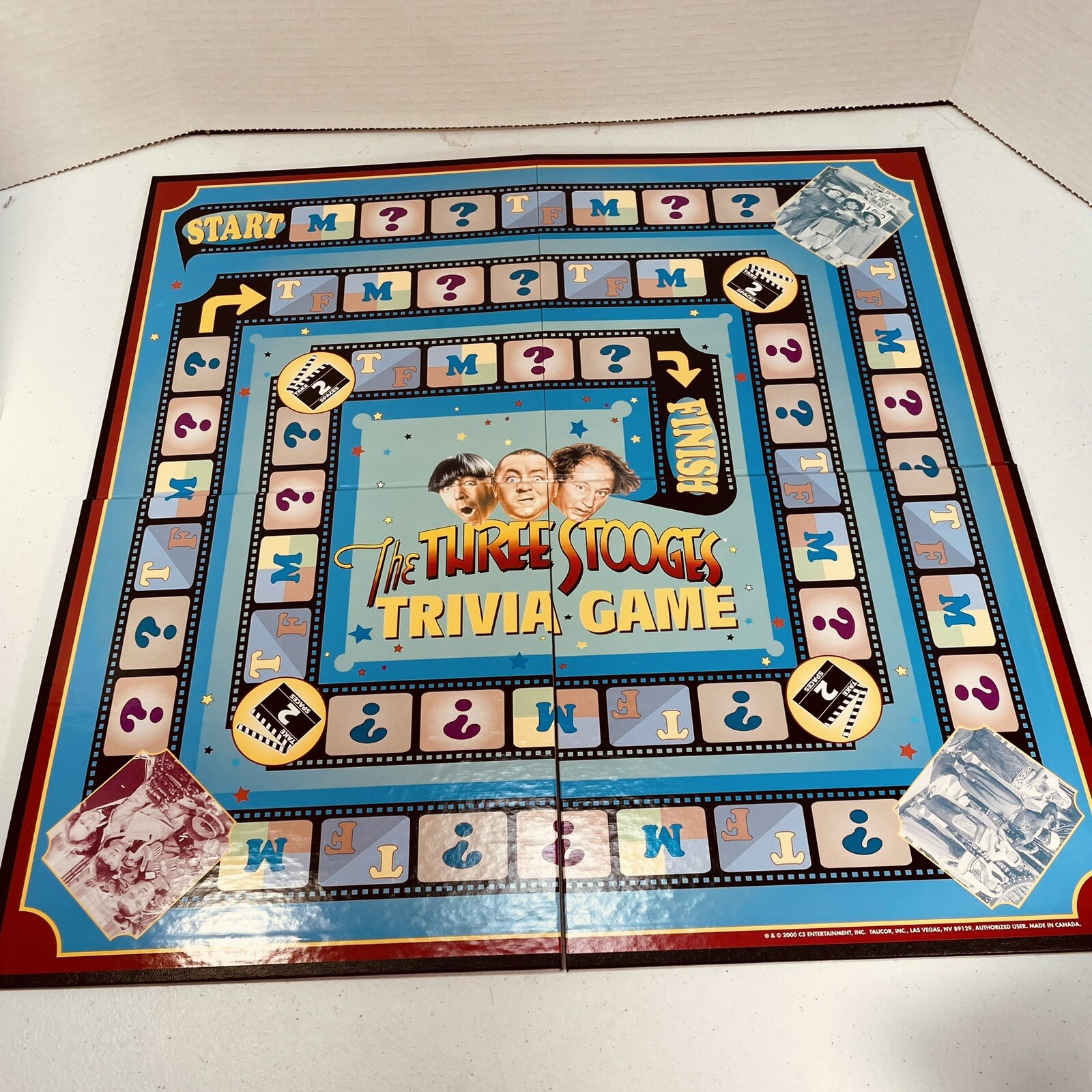 The Official Three Stooges Trivia Game 2000 By Talicor Mo Larry Curly Nyuk Nyuk