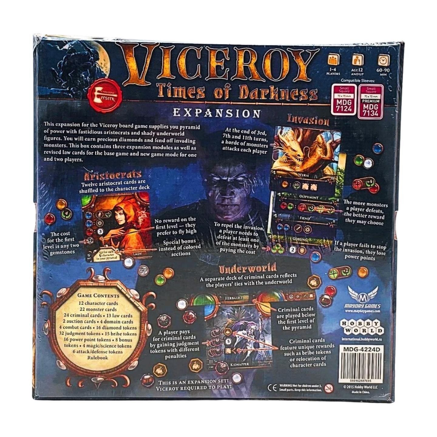 Viceroy Base Game + Time of Darkness Expansion by Hobby World – SEALED