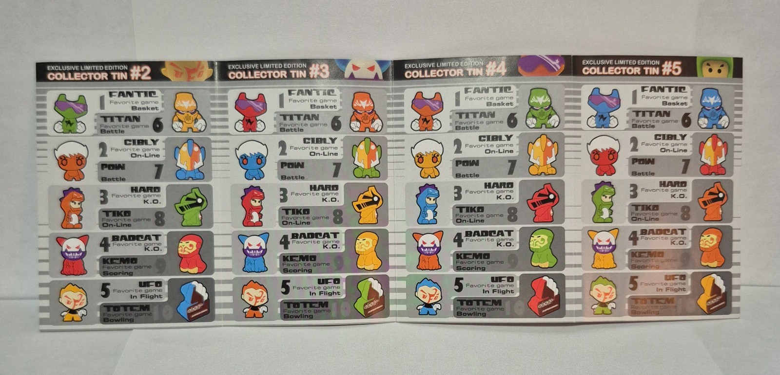2010 JONA Gogo’s Crazy Bones Exclusive Ltd Edition Collector Tin w/ 27 Figures