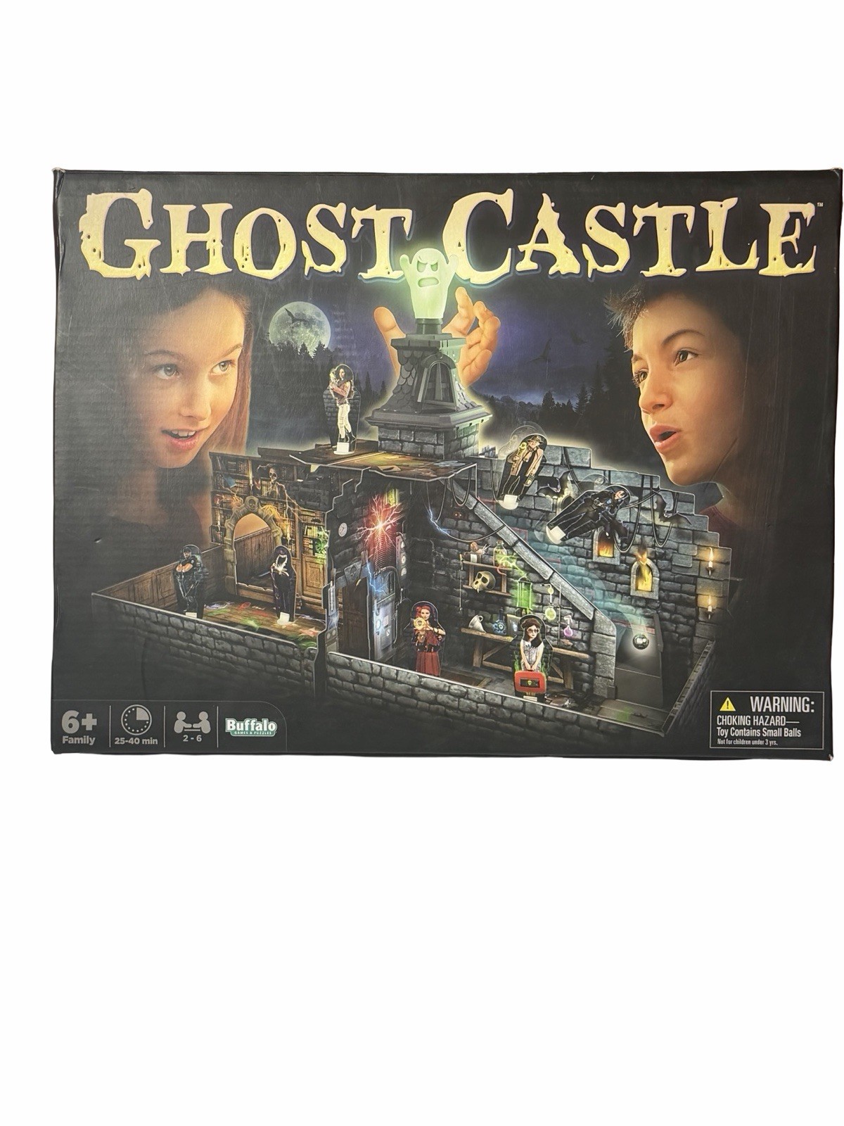 Ghost Castle Board Game COMPLETE Buffalo Games 2020 Party Family Scary Halloween