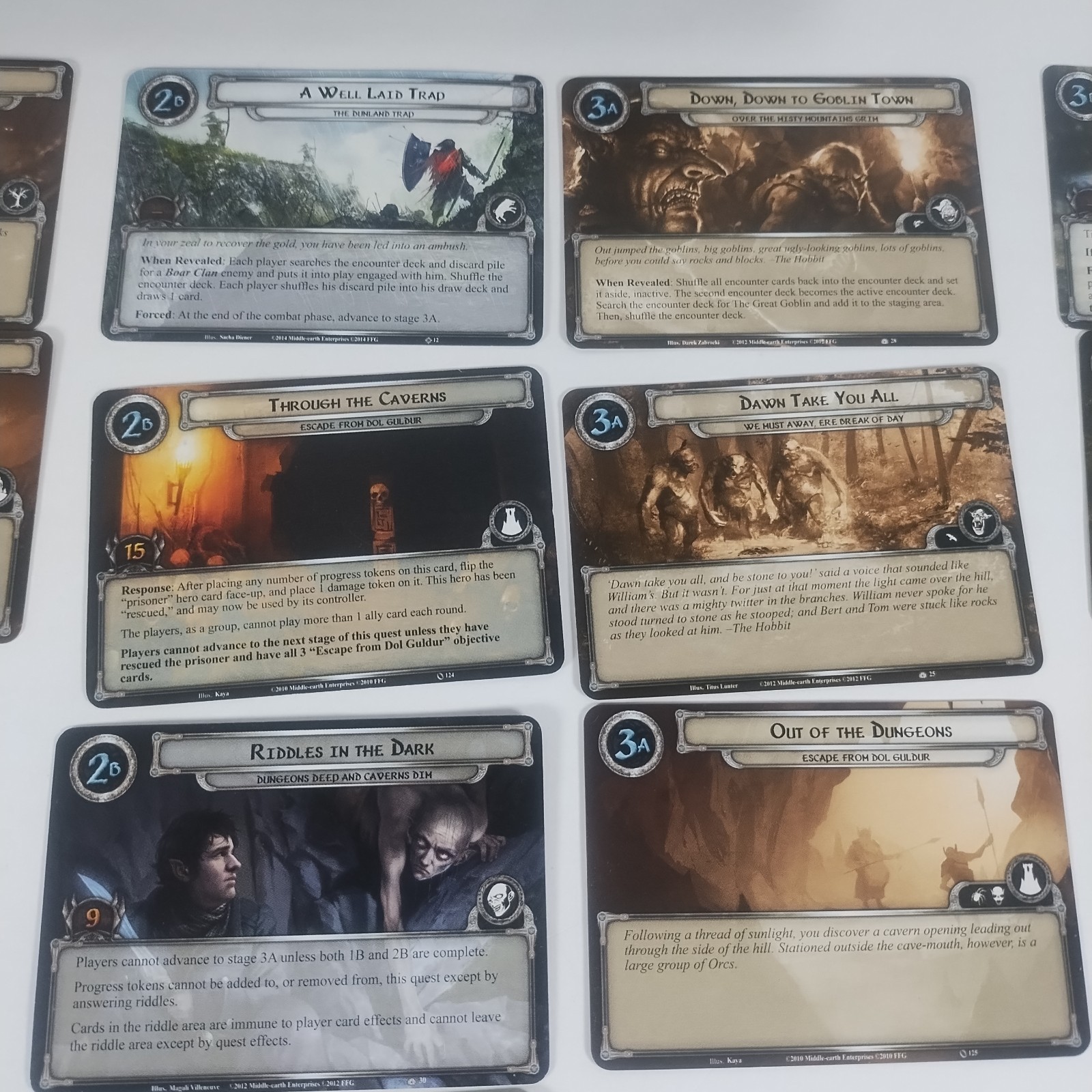 Lord of Rings The Card Game LCG The Hobbit Over Hill and Under Hill – Parts Box