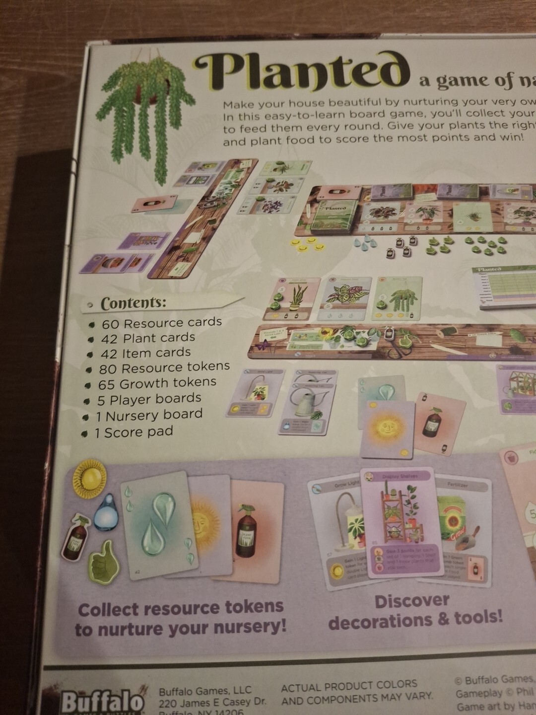 NEW! PLANTED By Buffalo Games Harding Board Game, Game of Nature & Nature