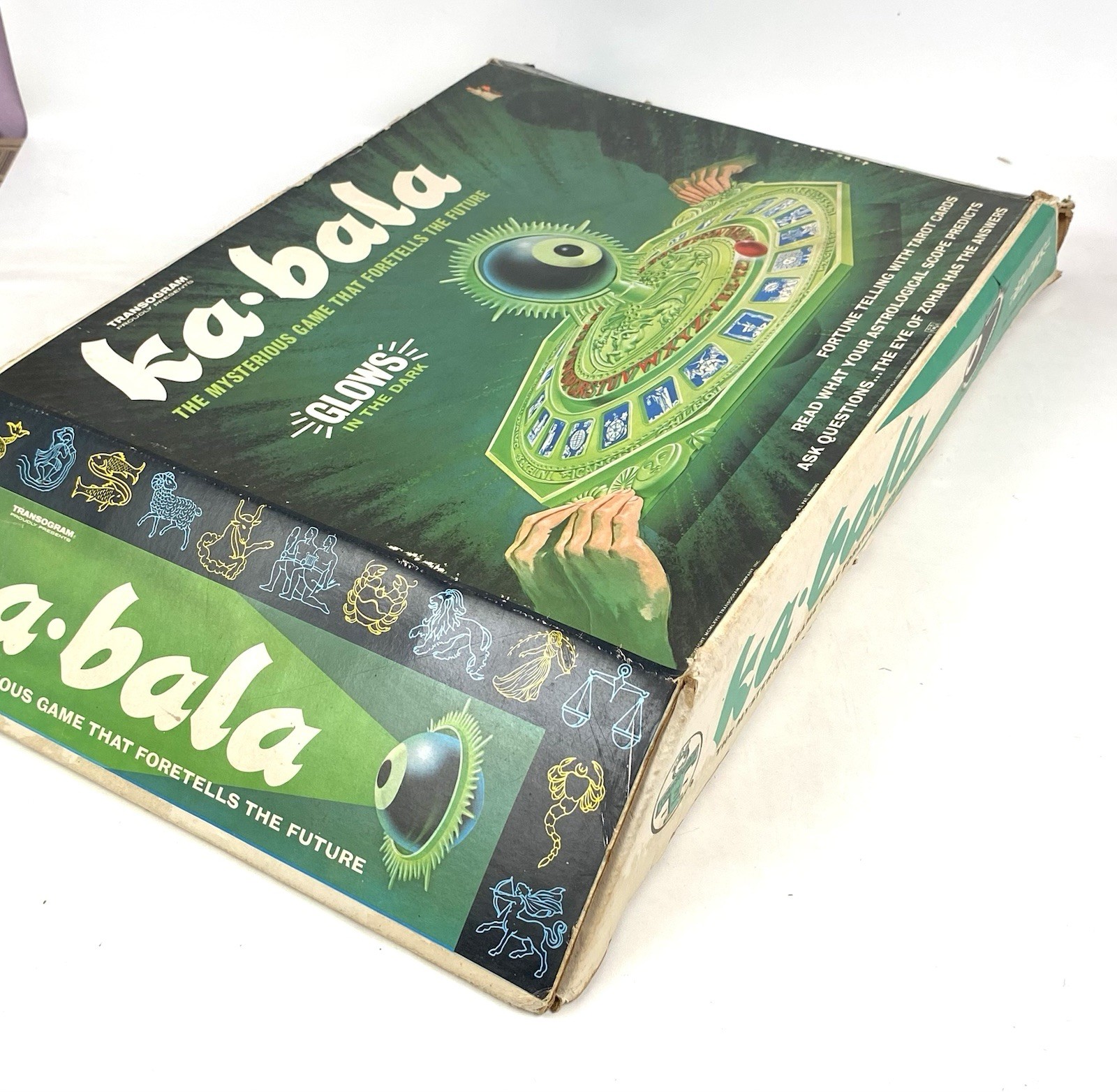 RARE Vintage TRANSOGRAM Ka-Bala Fortune Tarot Board Game 1967 Incomplete