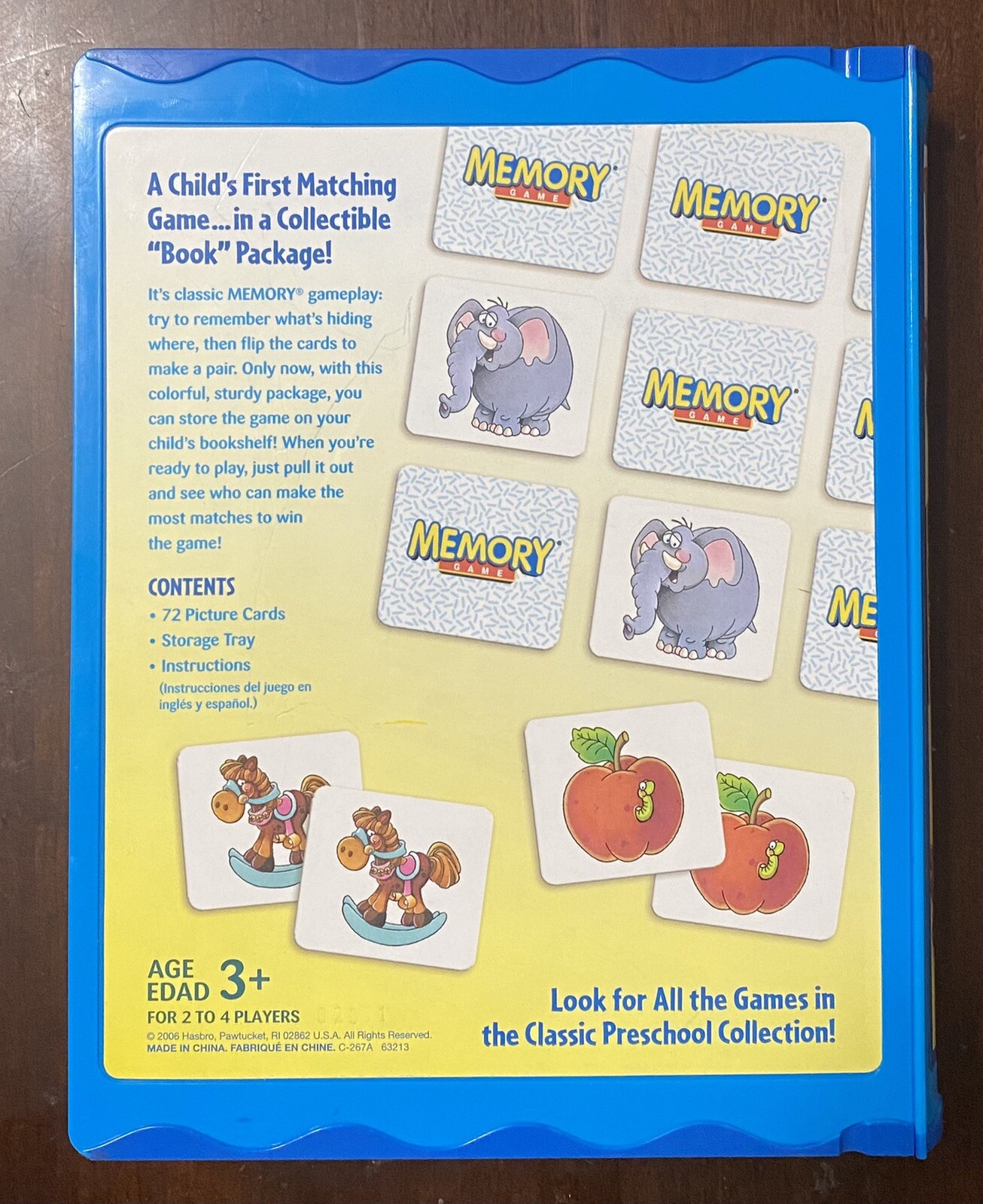2005 Milton Bradley MB Original Memory Matching Game – Book Format Box – Nice!