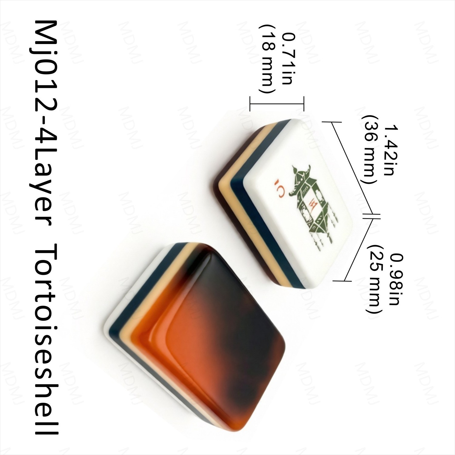 Tortoiseshell 4Layer Mahjong Tiles – American Set 160 Tiles – Beautiful!