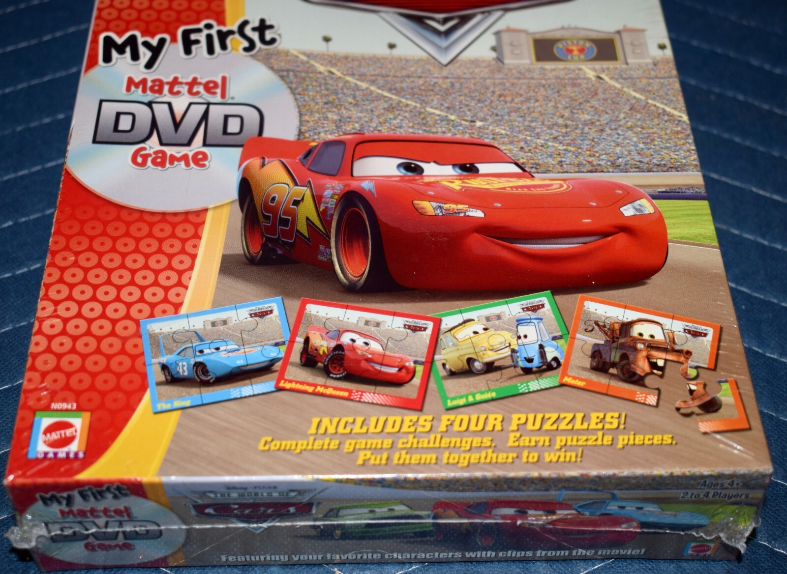 Disney Pixar The World of Cars DVD Game Includes 4 Puzzles & Challenges NEW ~B2