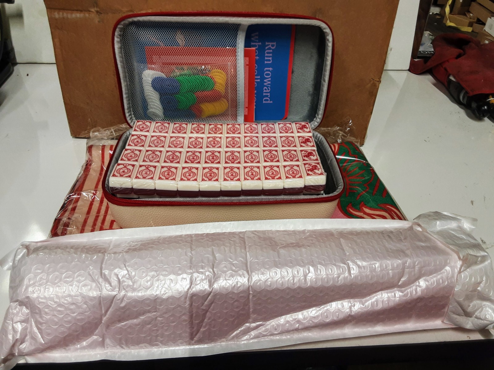 MAHJONG – HORSE LUNAR YEAR EDITION-OPEN BOX-NEW-SEALED COMPONENTS