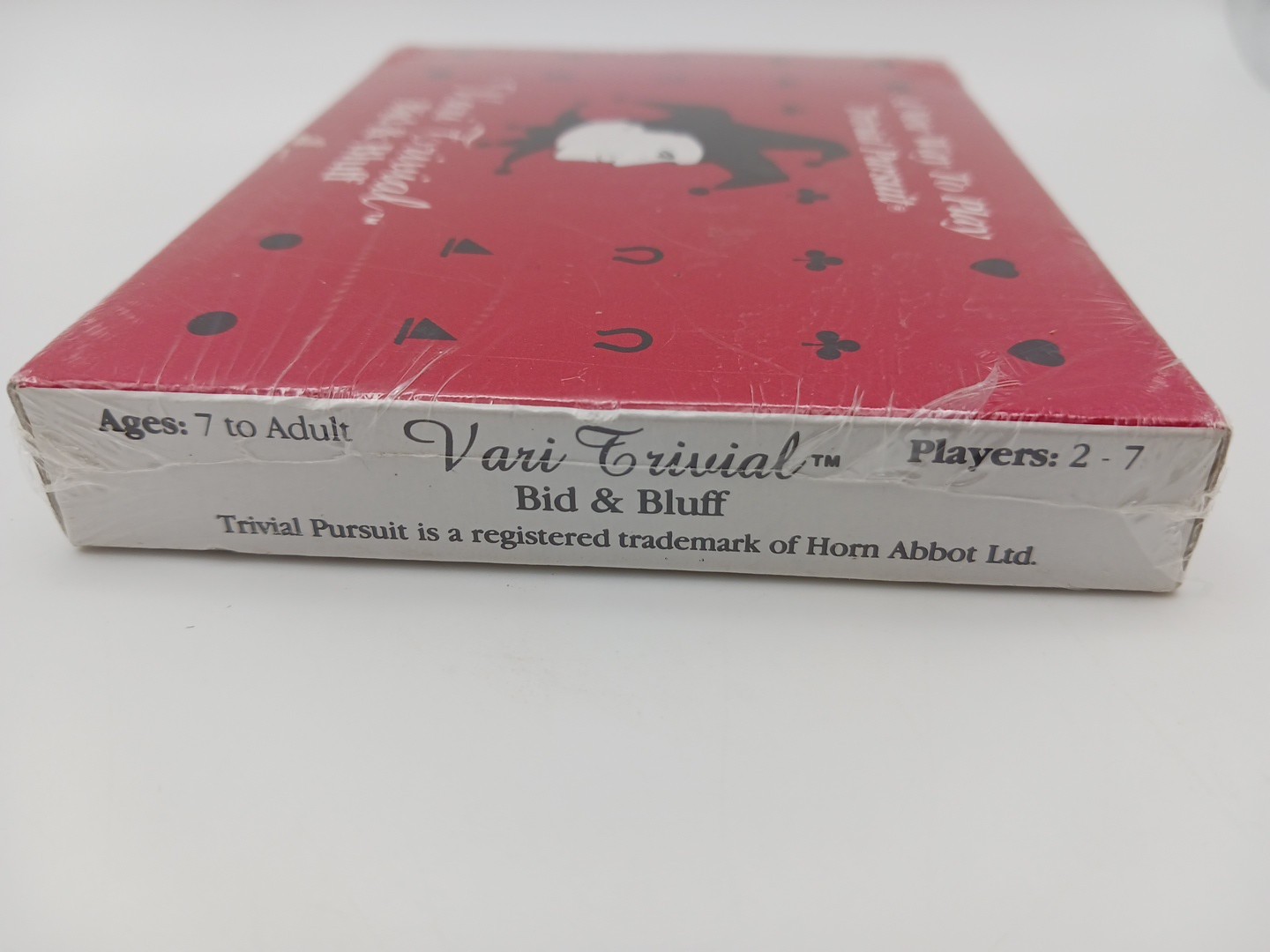 Vari-Trivial Bid & Bluff Sealed Card Game Vintage Trivia Bluffing Party Game New