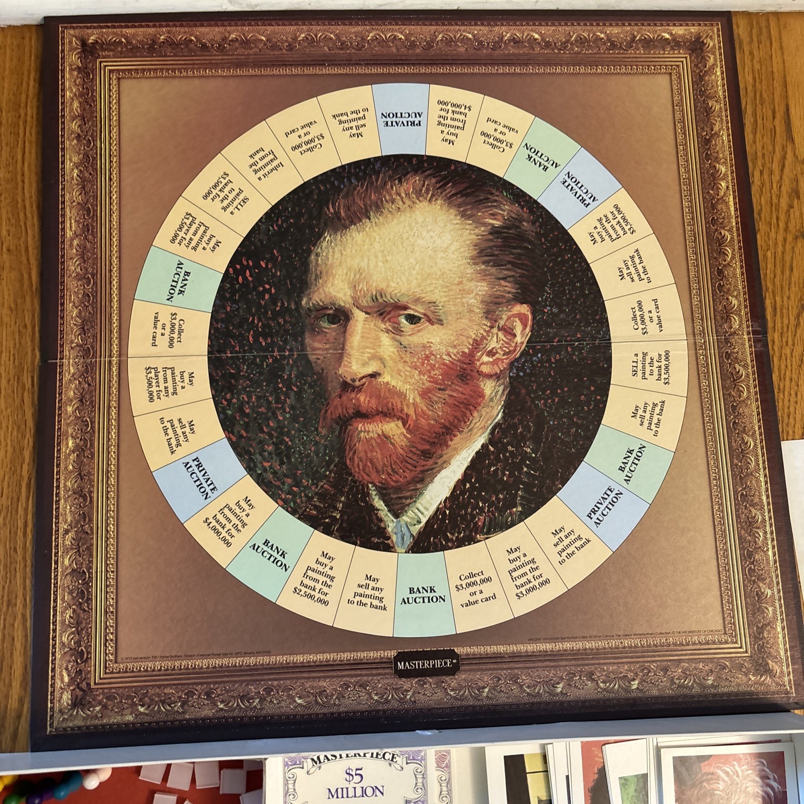 Masterpiece 1987 Parker Brothers Art Auction Board Game Complete