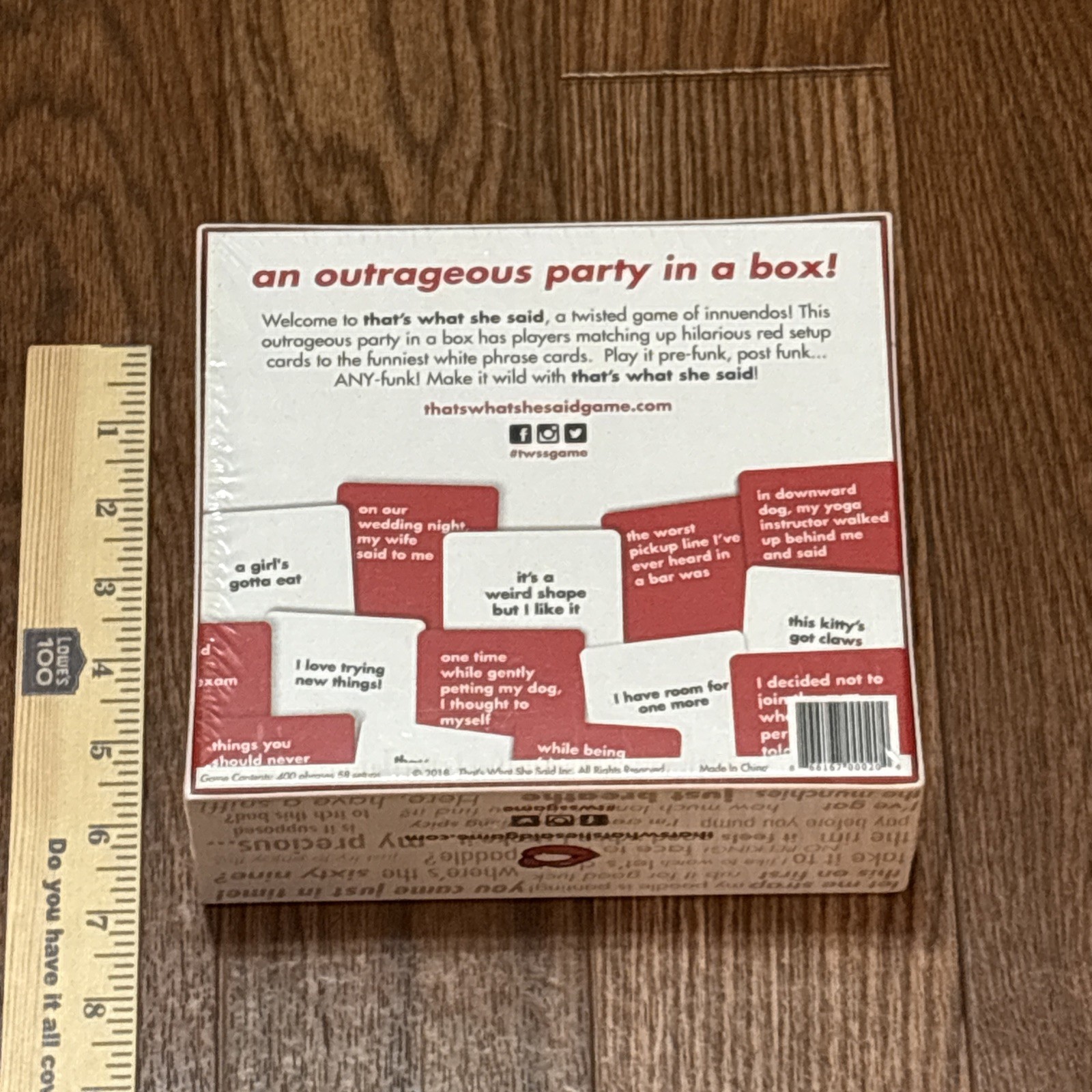 That’s What She Said Game – The Hilariously Twisted Party Game (age 17+) Sealed