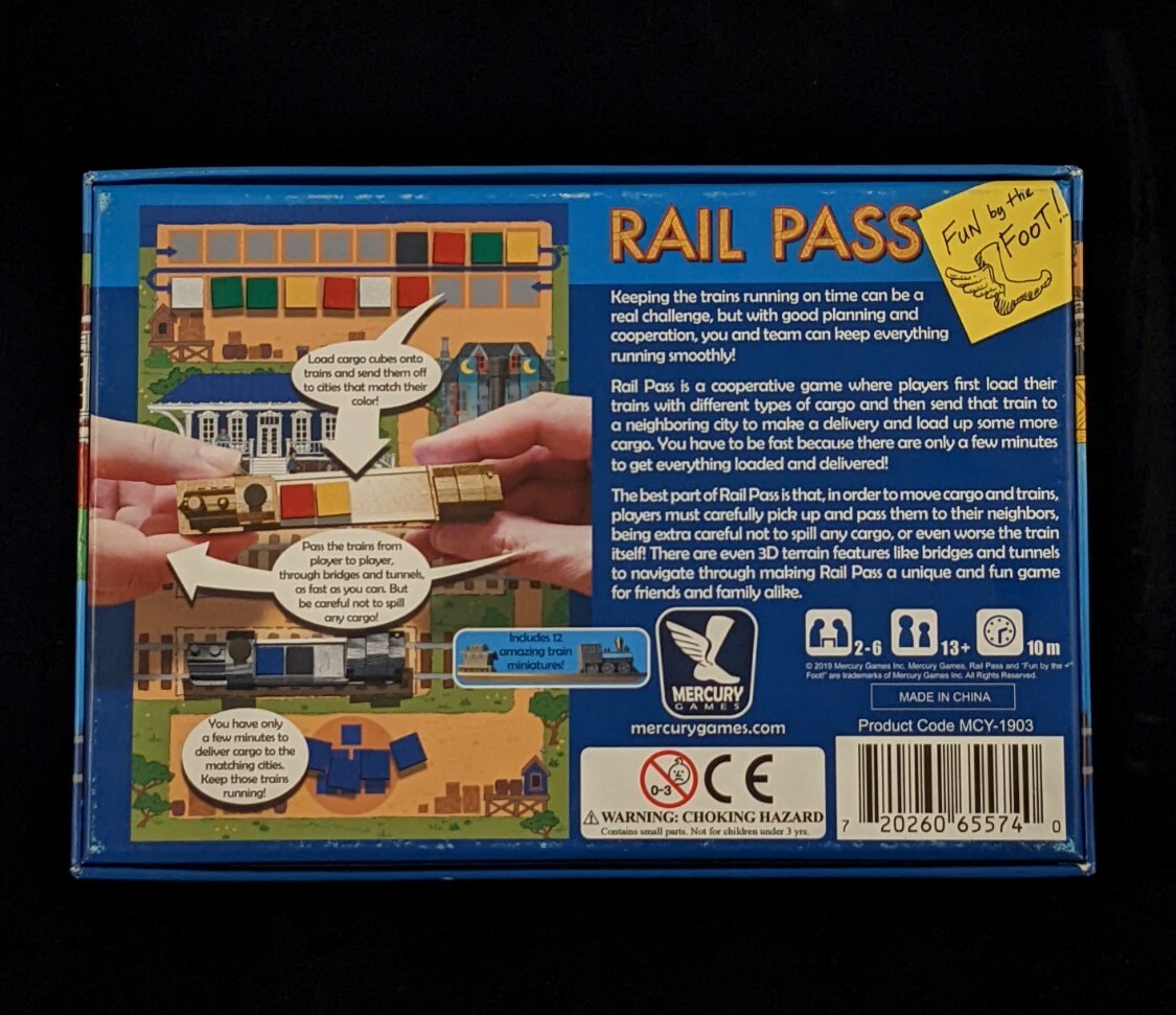 Realtime Cooperative Cargo Delivery Game RAIL PASS by Mercury Games NM Railroad