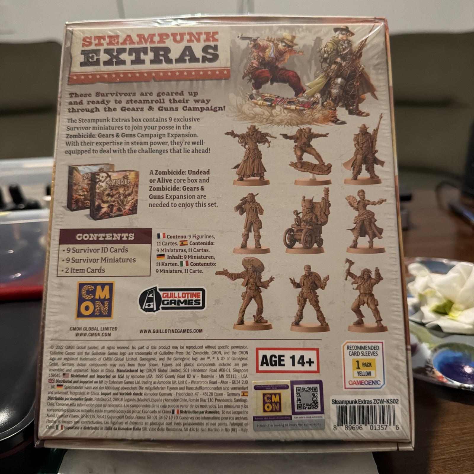 Zombicide: Undead or Alive – Steampunk Extras (Kickstarter Extras) – Brand New!