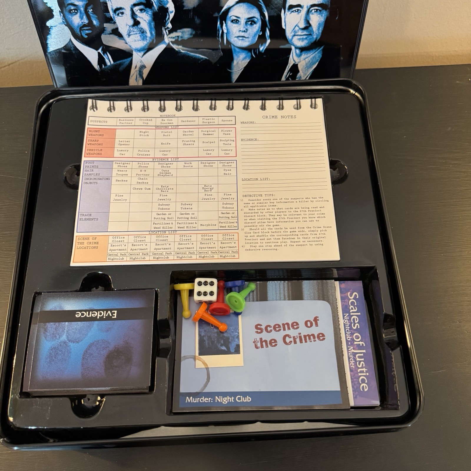 Law & Order Board Game Tin Edition 2004 Detective Game 2–4 Players As-Is
