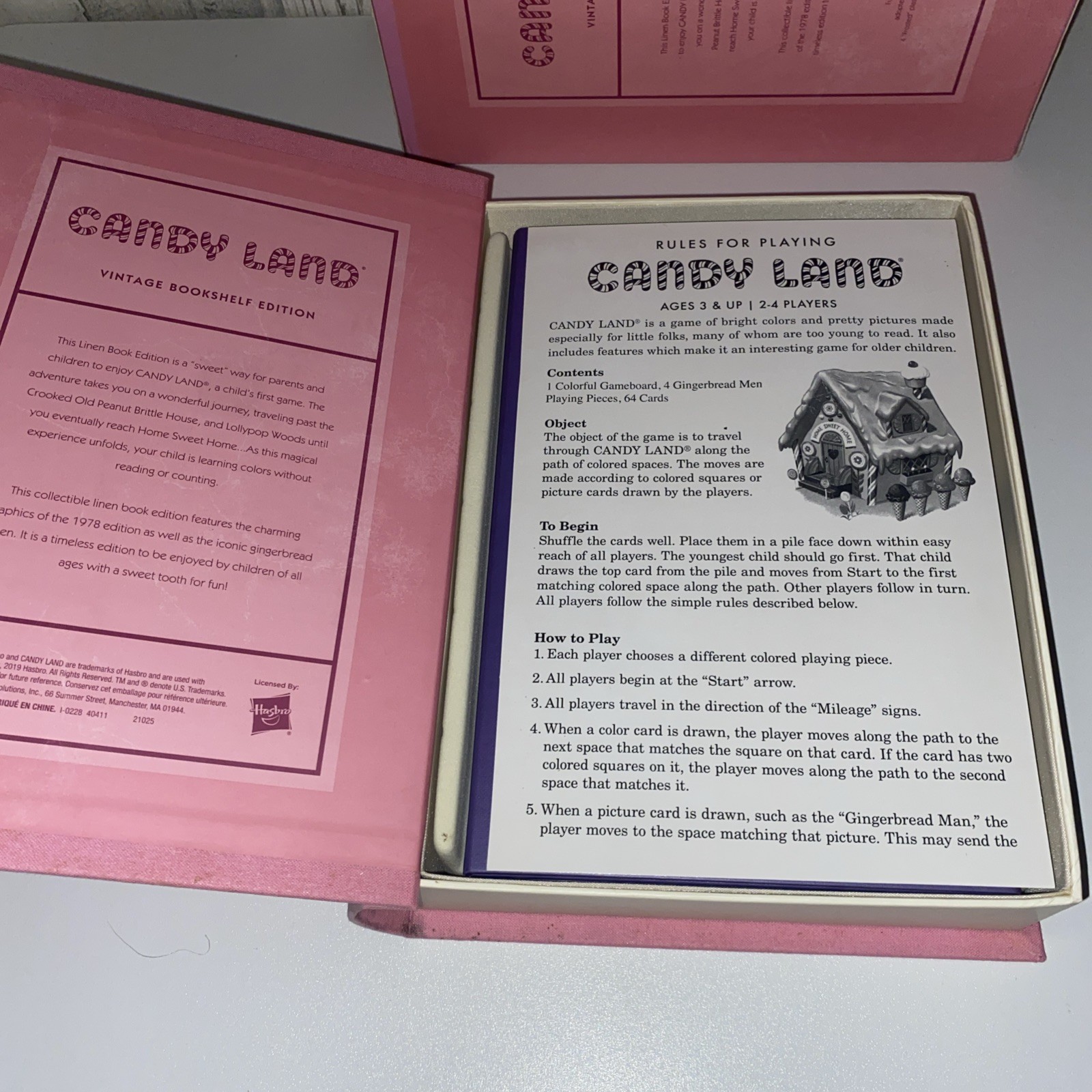 Candy Land Vintage Bookshelf Edition by WS Game Company, Classic Board Games for