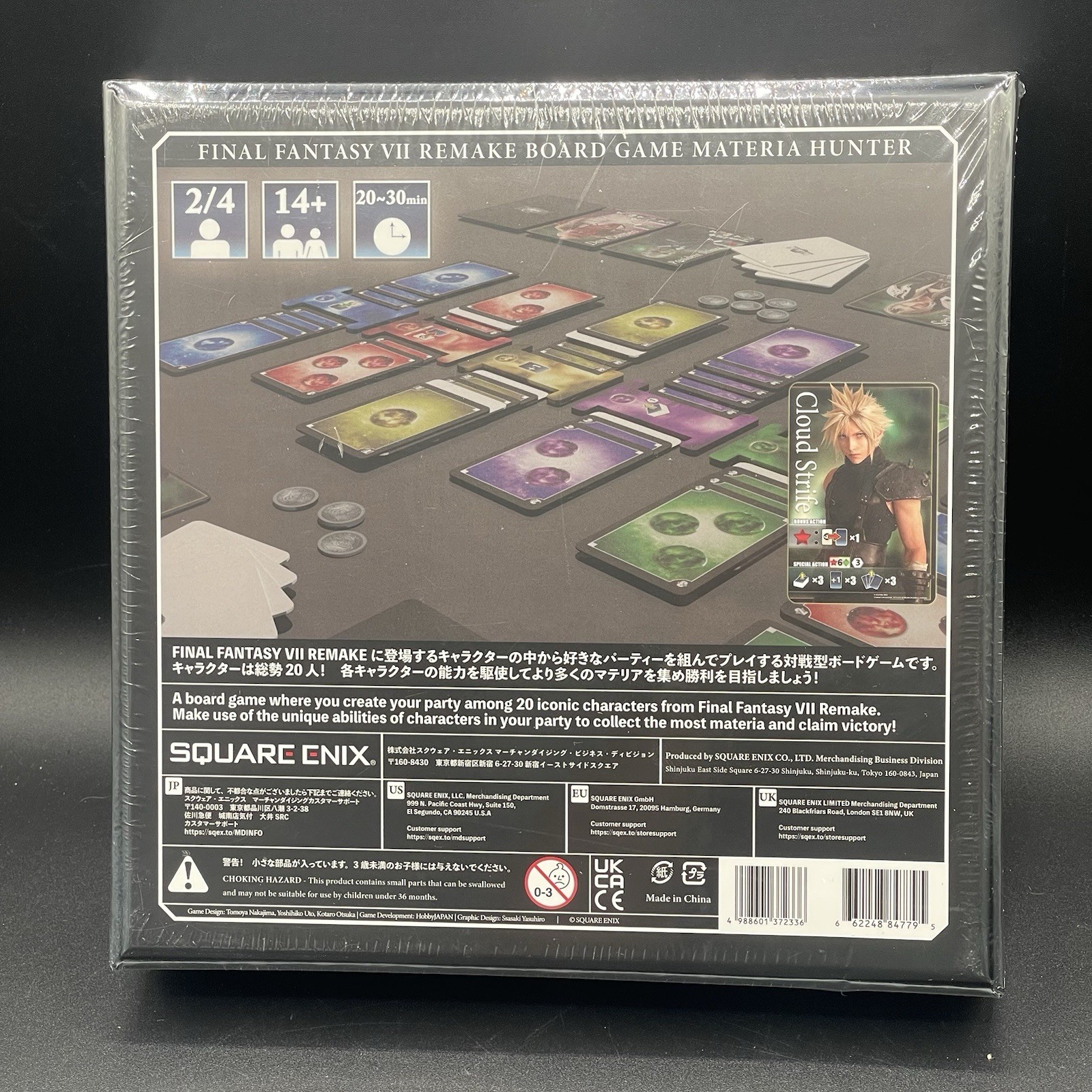 Final Fantasy VII 7 Remake Board Game Materia Hunter Square Enix New