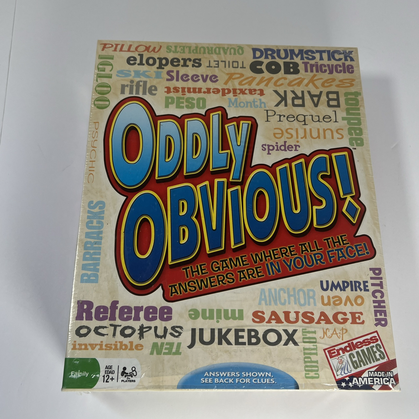Oddly Obvious Endless Games Card Game Party Family Factory Sealed NEW