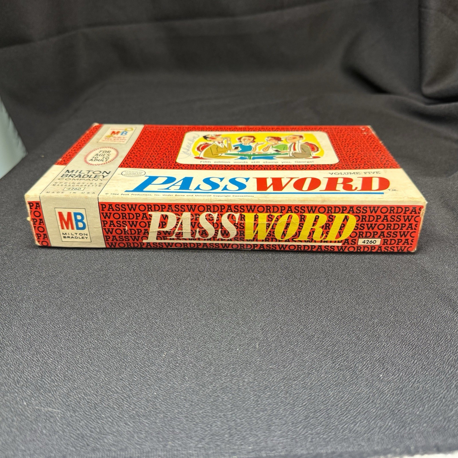 Vintage 1964 Volume 5 Password Board Game #4260 COMPLETE Milton Bradley MCM