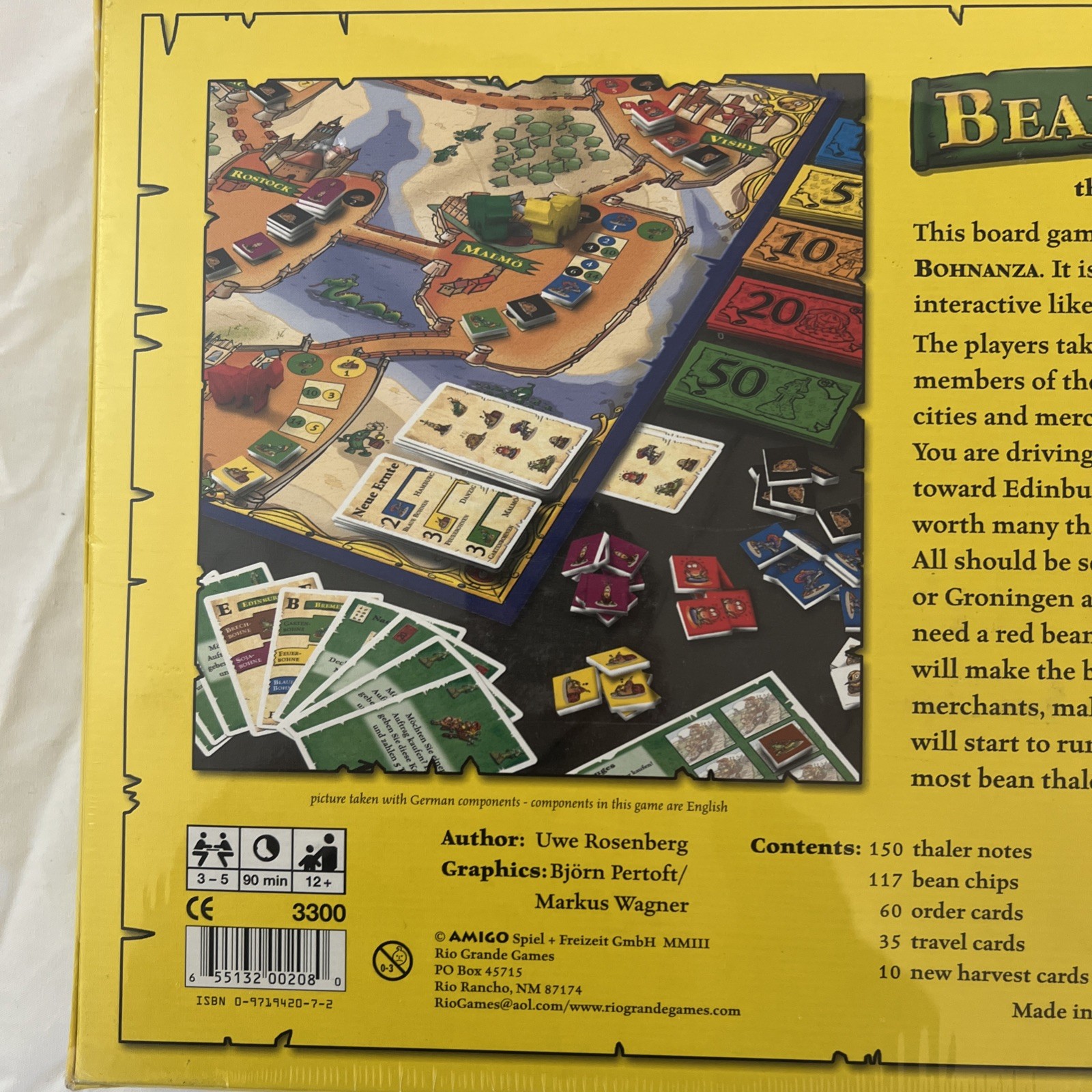 Vintage Bean Trader the Bohnanza Board Game Amigo Rio Grande New Sealed